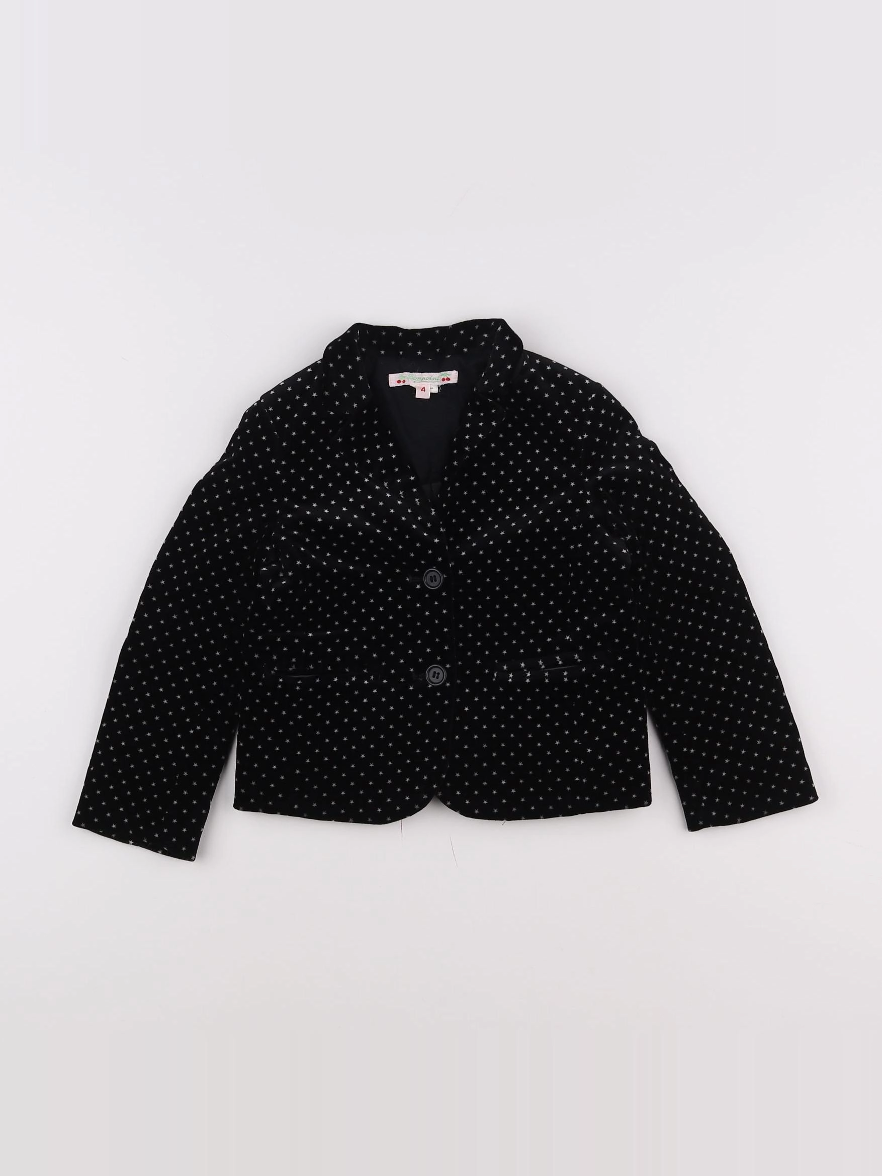 Bonpoint - veste noir, blanc - 4 ans