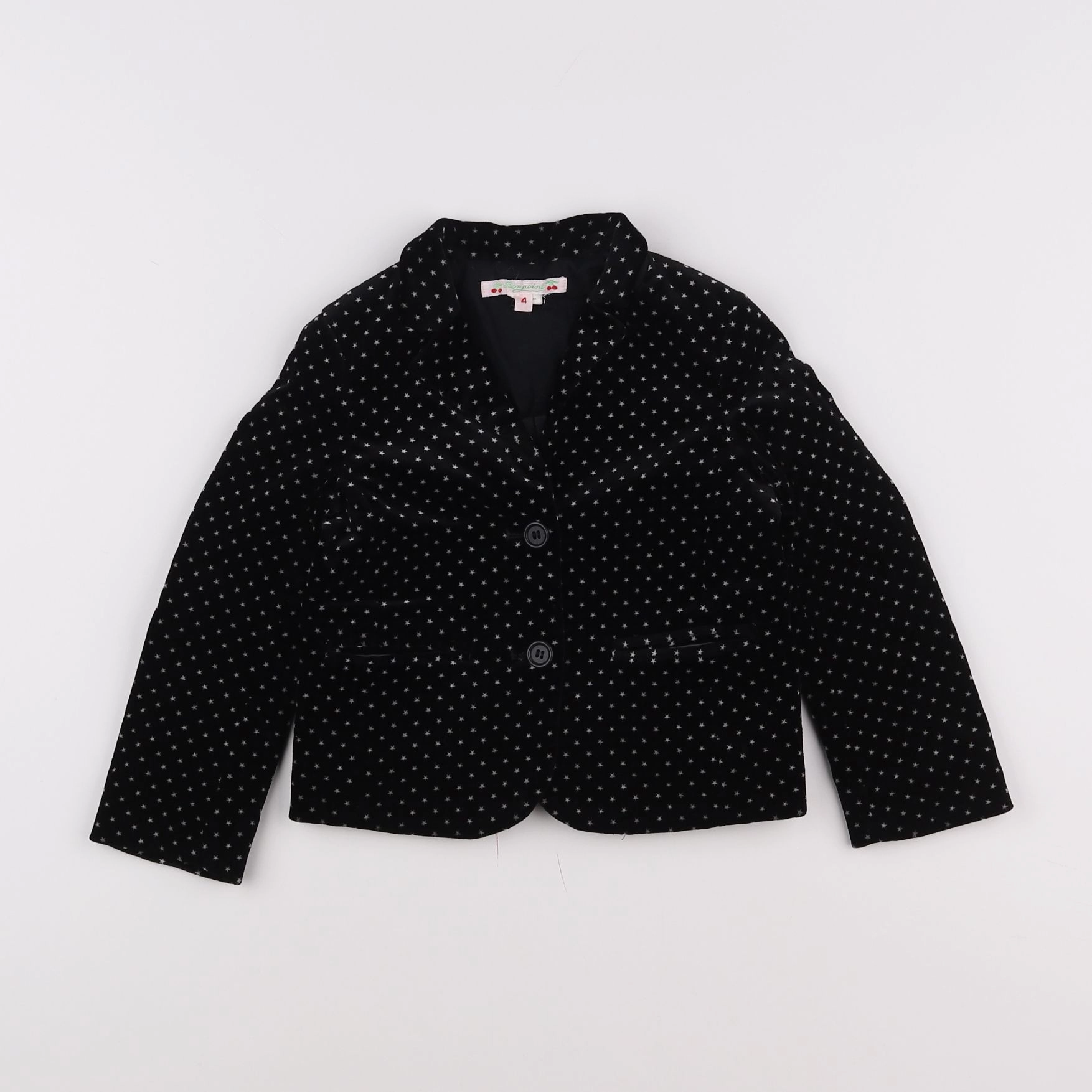 Bonpoint - veste noir, blanc - 4 ans