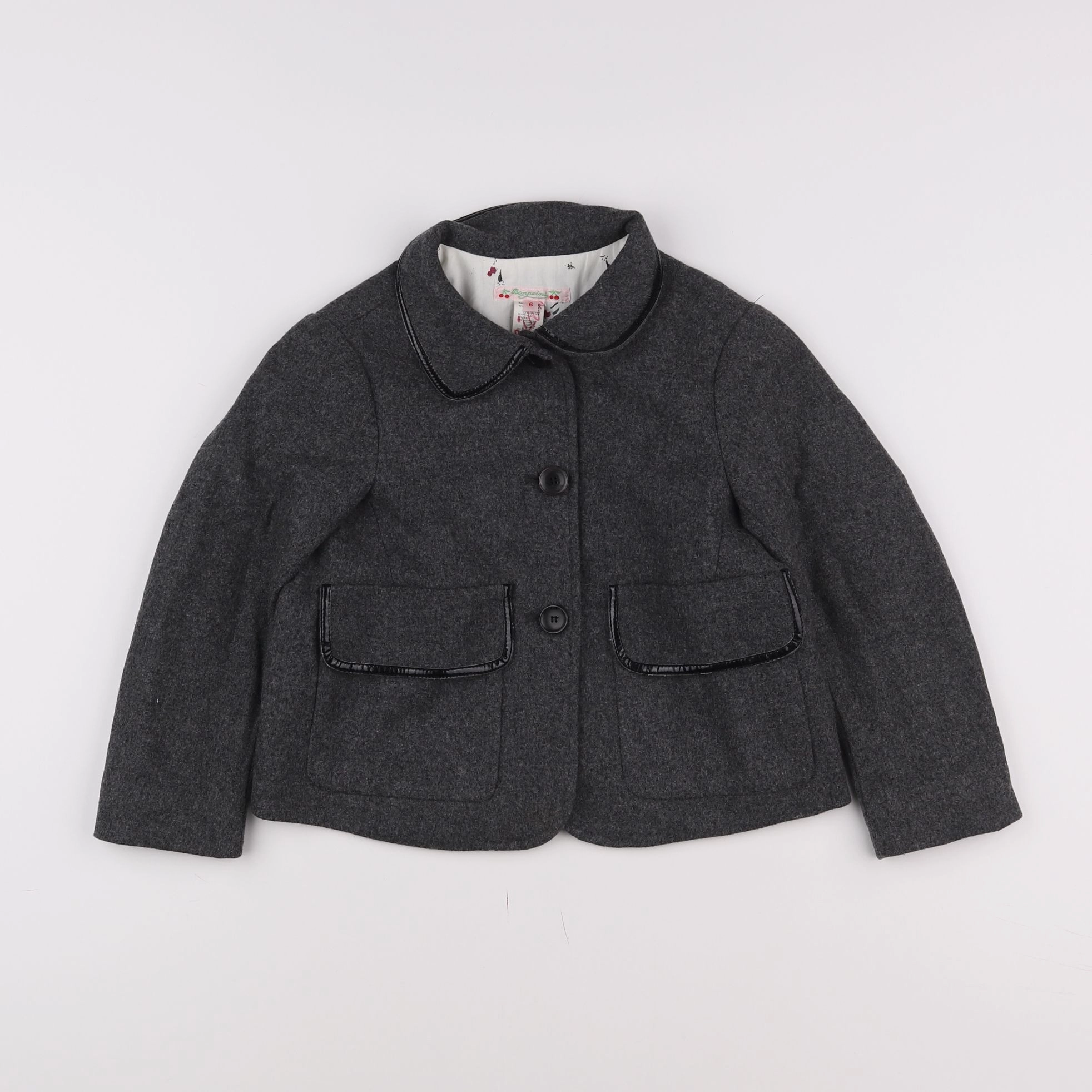 Bonpoint - veste gris - 6 ans