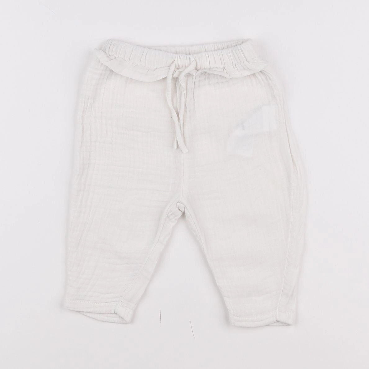 Vertbaudet - pantalon blanc - 6 mois