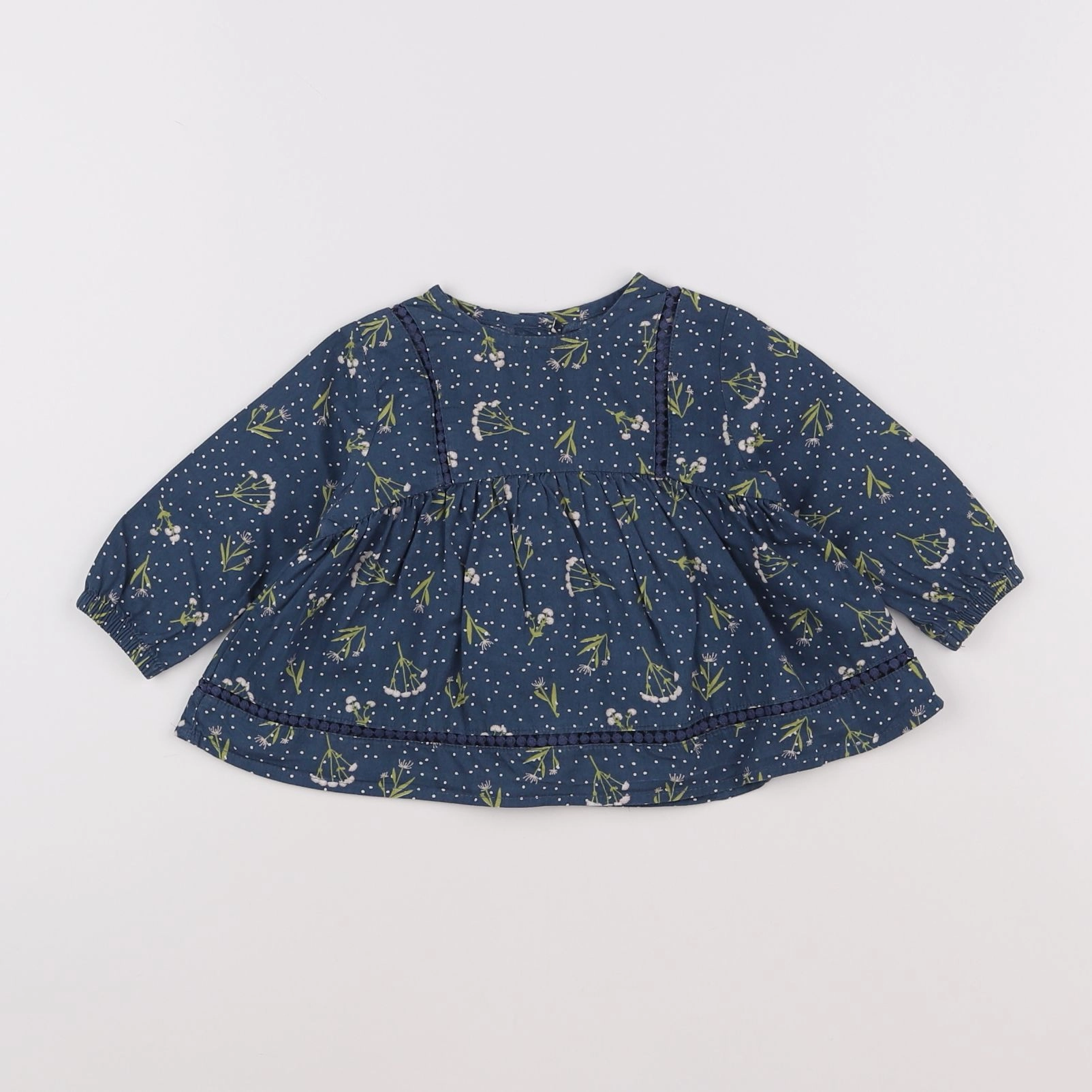 Vertbaudet - blouse multicolore - 6 mois