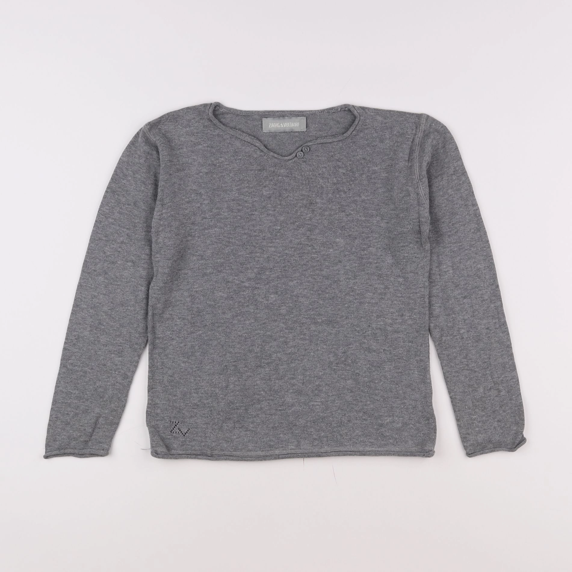 Zadig & Voltaire - pull gris - 8 ans