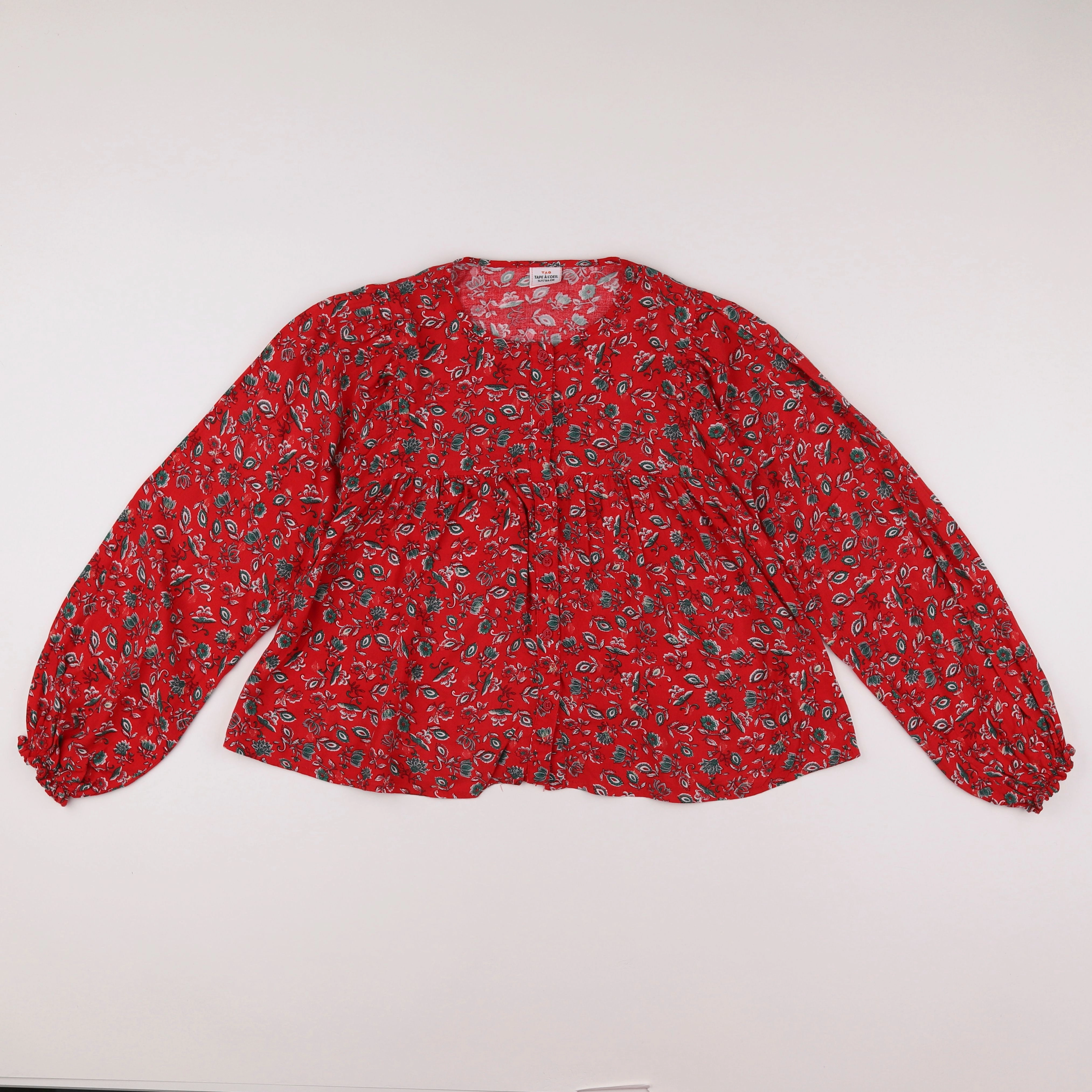 Tape à l'oeil - blouse rouge - 14 ans