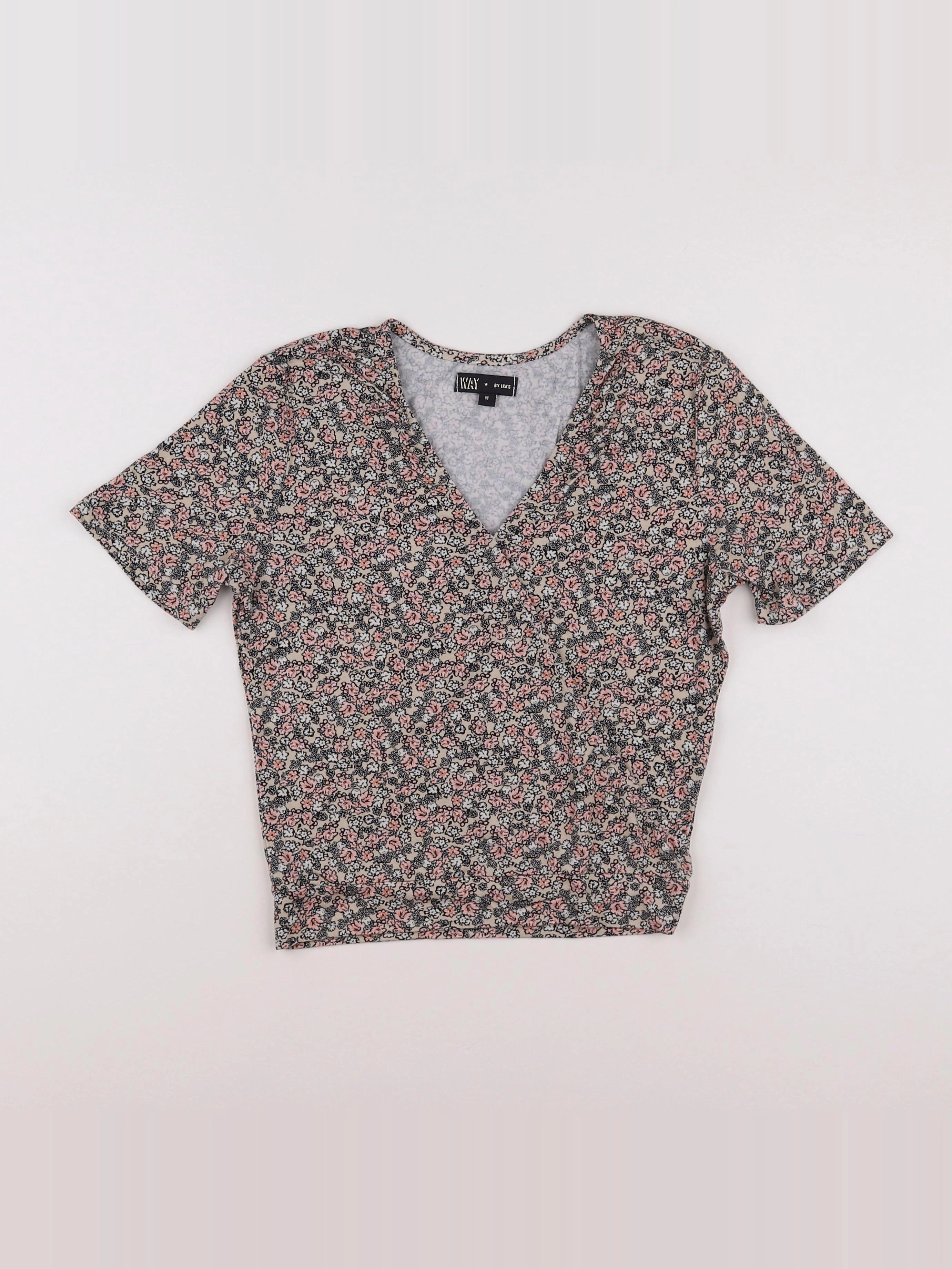 IKKS - blouse rose - 14 ans