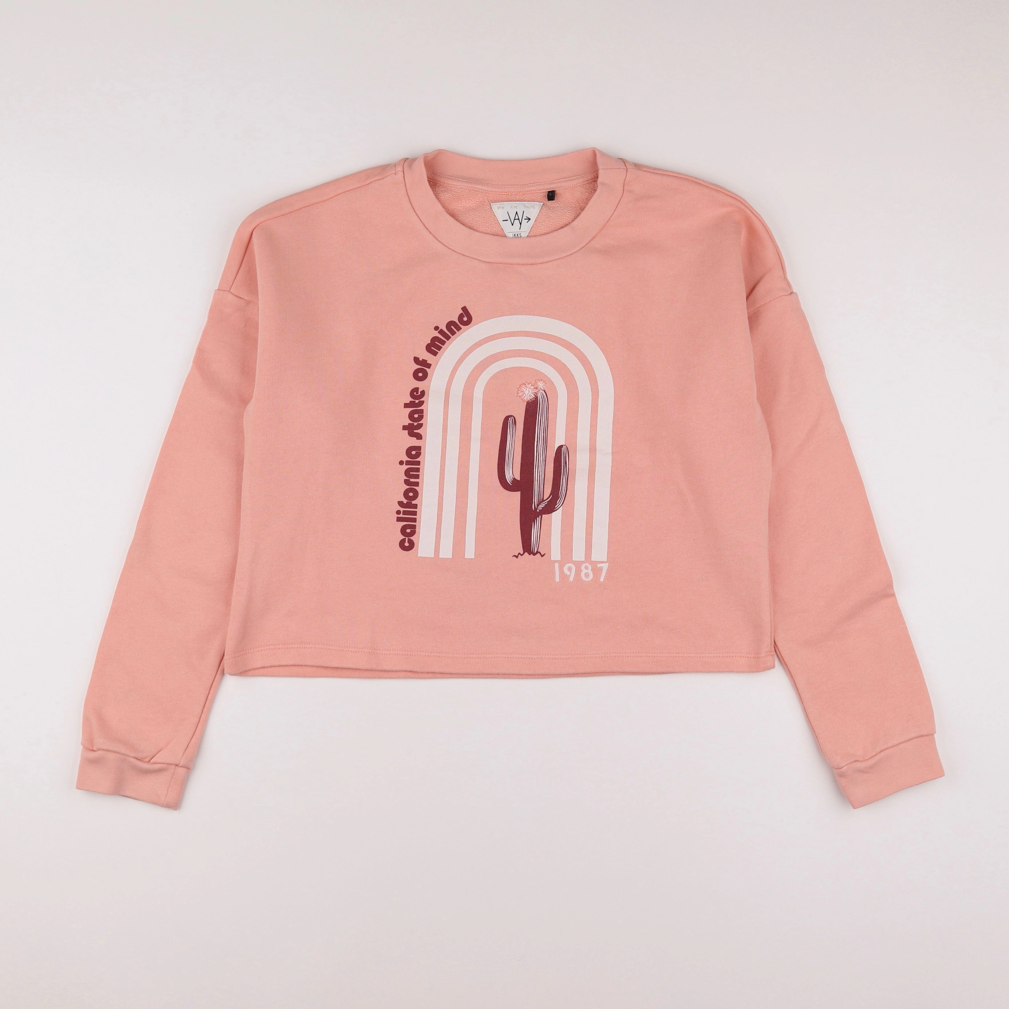 IKKS - sweat rose - 12/13 ans