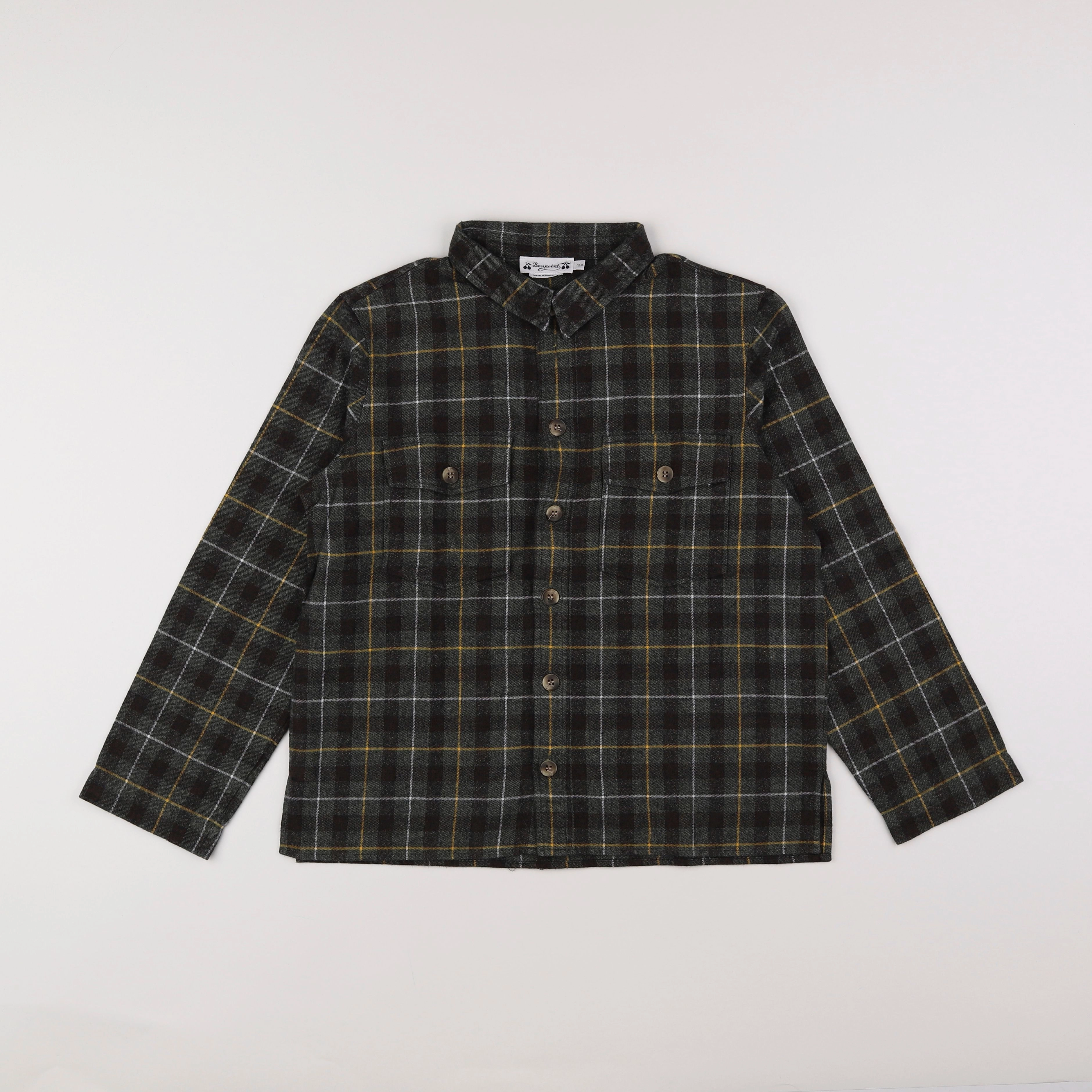Bonpoint - chemise vert - 12 ans