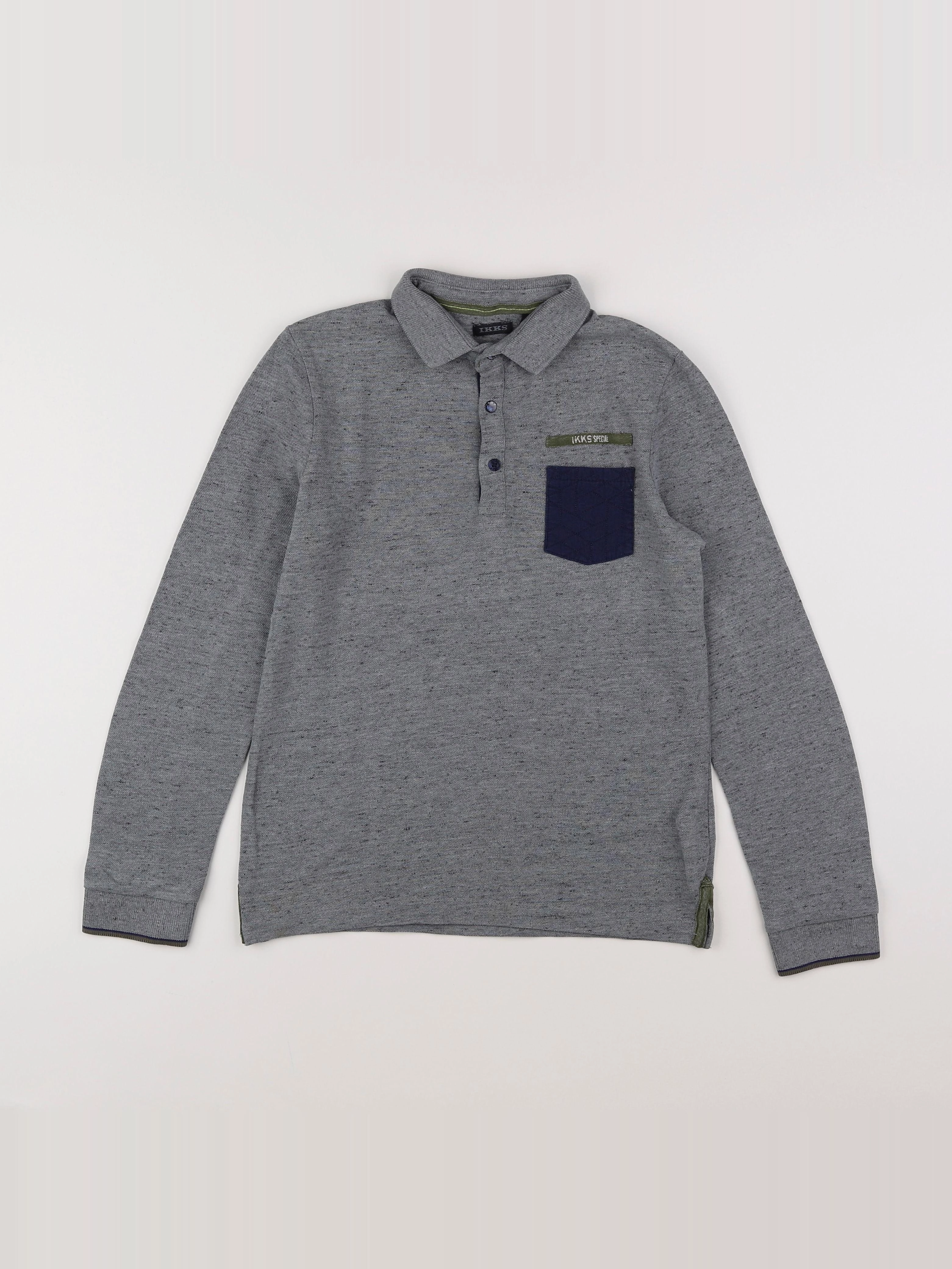 IKKS - polo gris - 10 ans