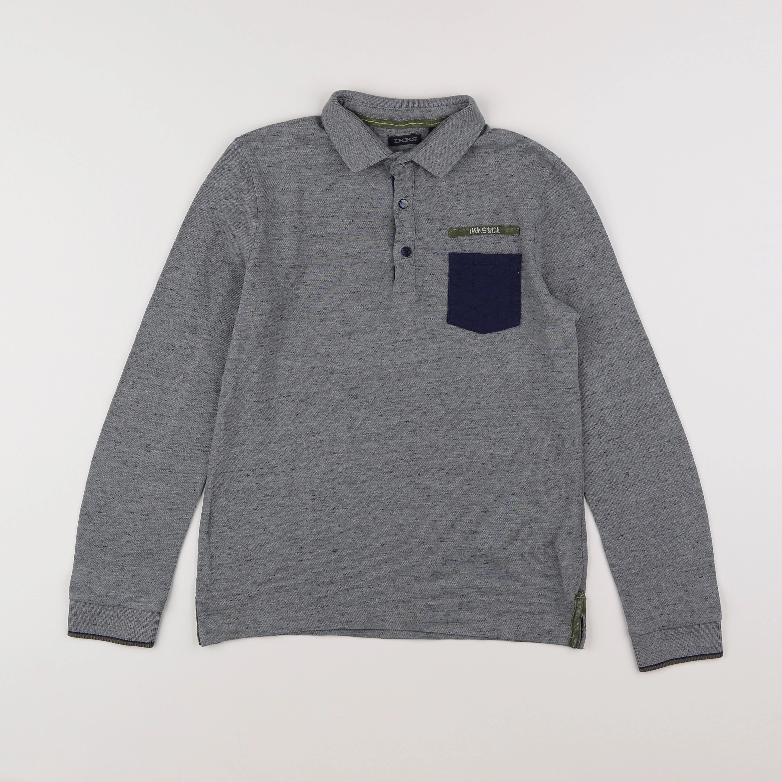 IKKS - polo gris - 10 ans