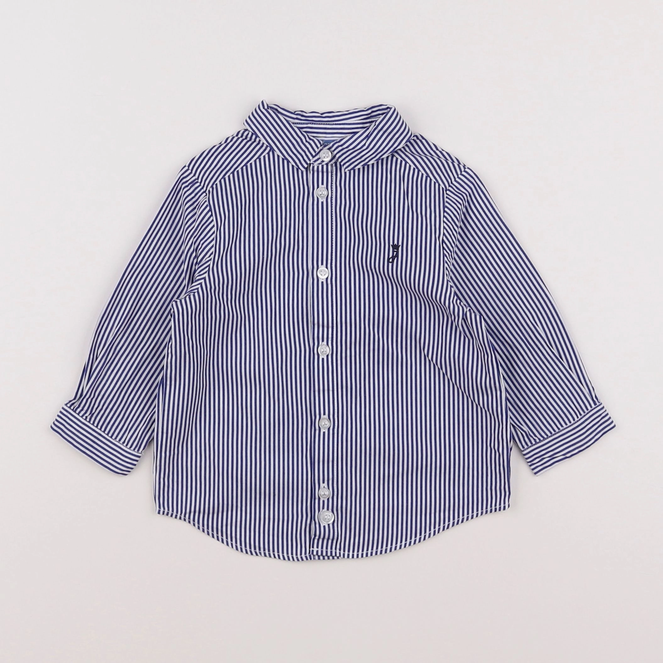 Jacadi - chemise bleu - 12 mois