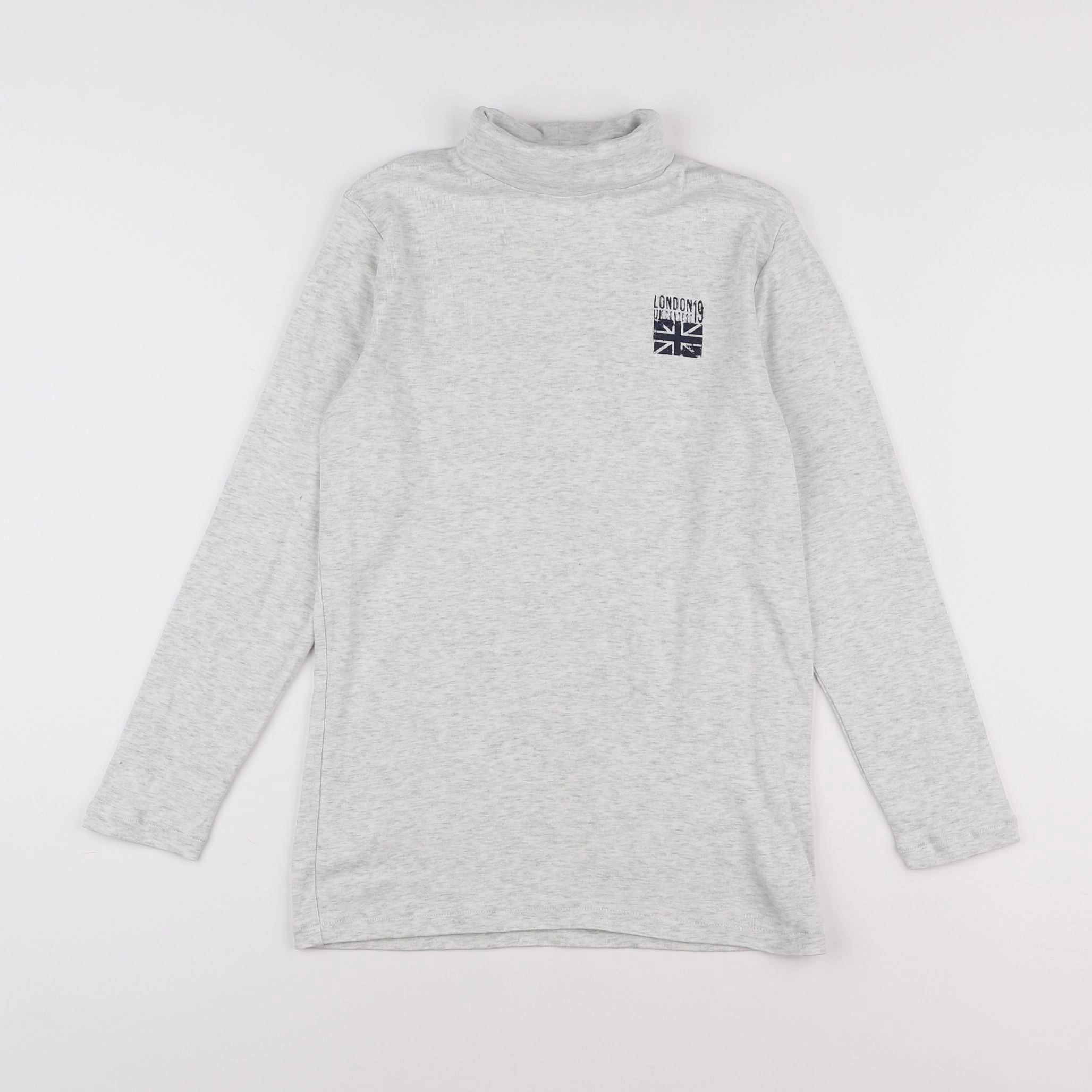 Vertbaudet - sous-pull gris - 12 ans