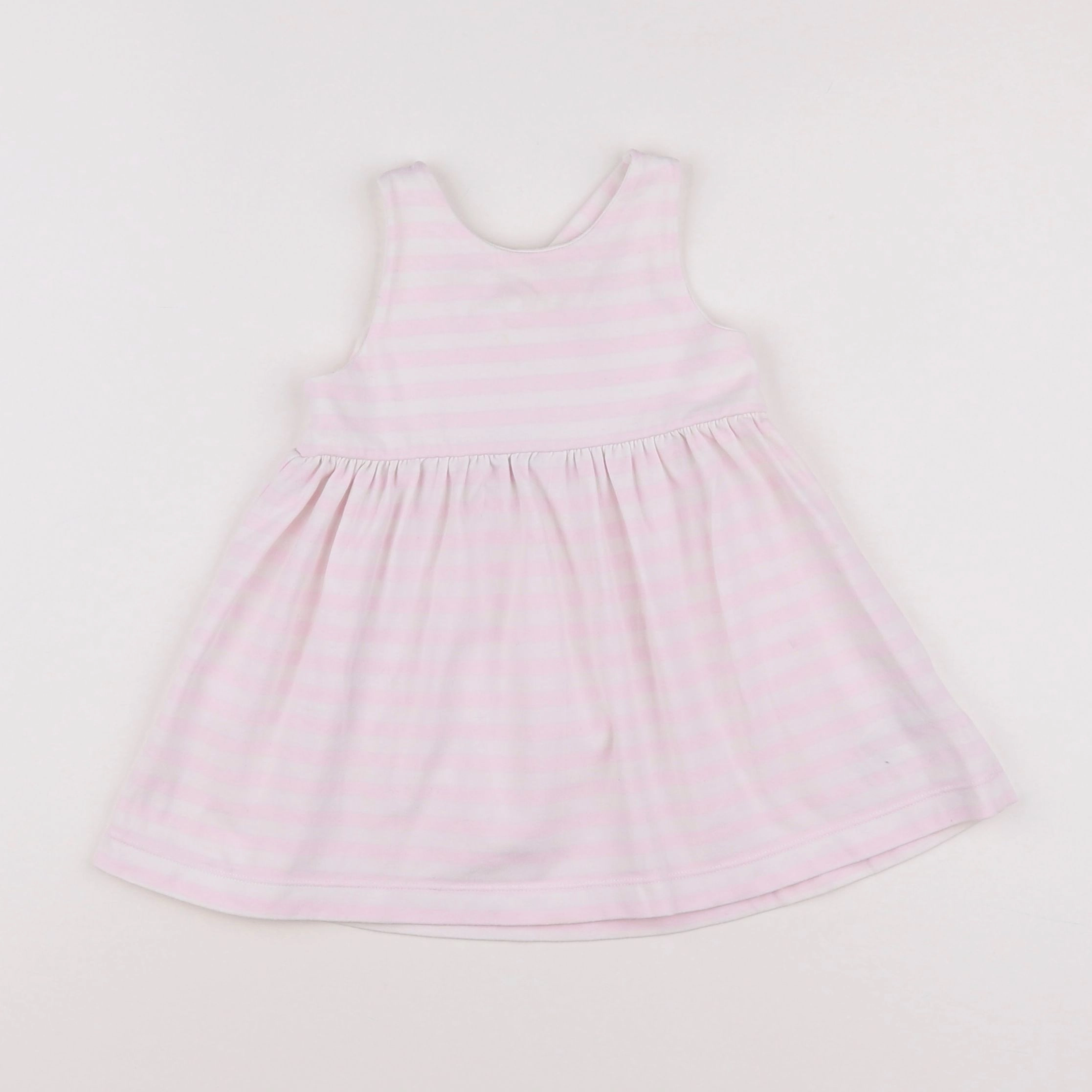 Jacadi - robe rose, blanc - 18 mois