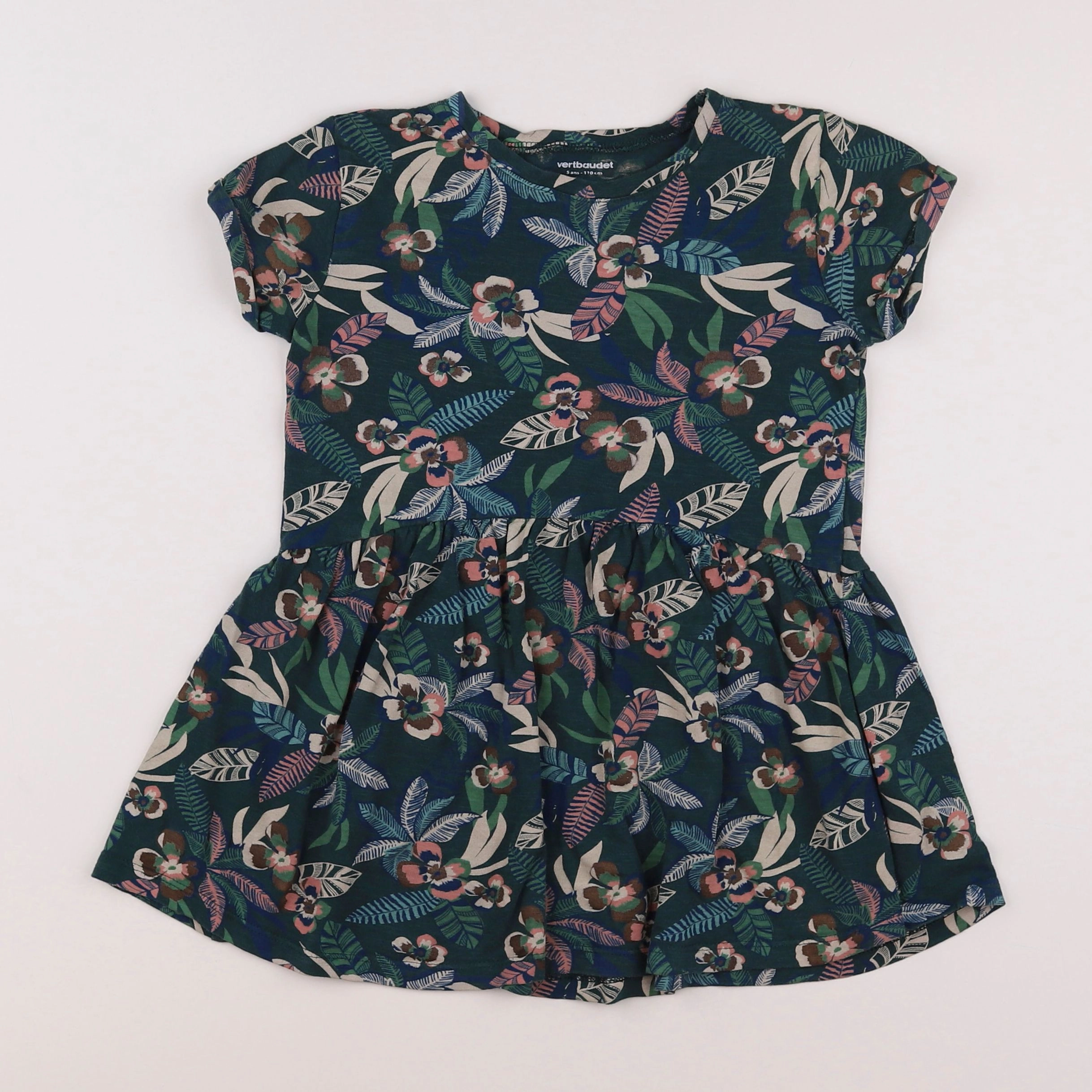 Vertbaudet - robe taupe - 5 ans