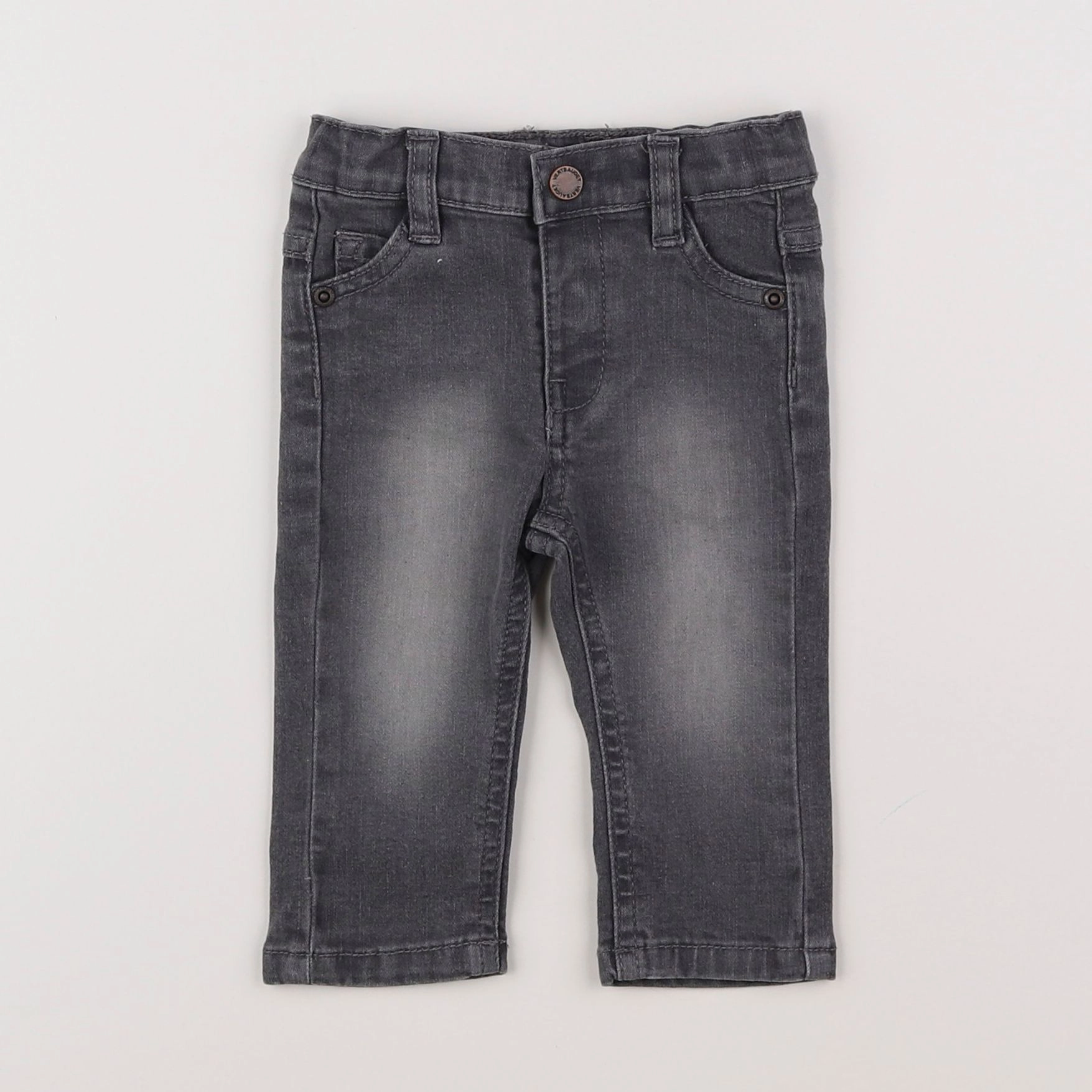 Vertbaudet - jean gris - 3 mois