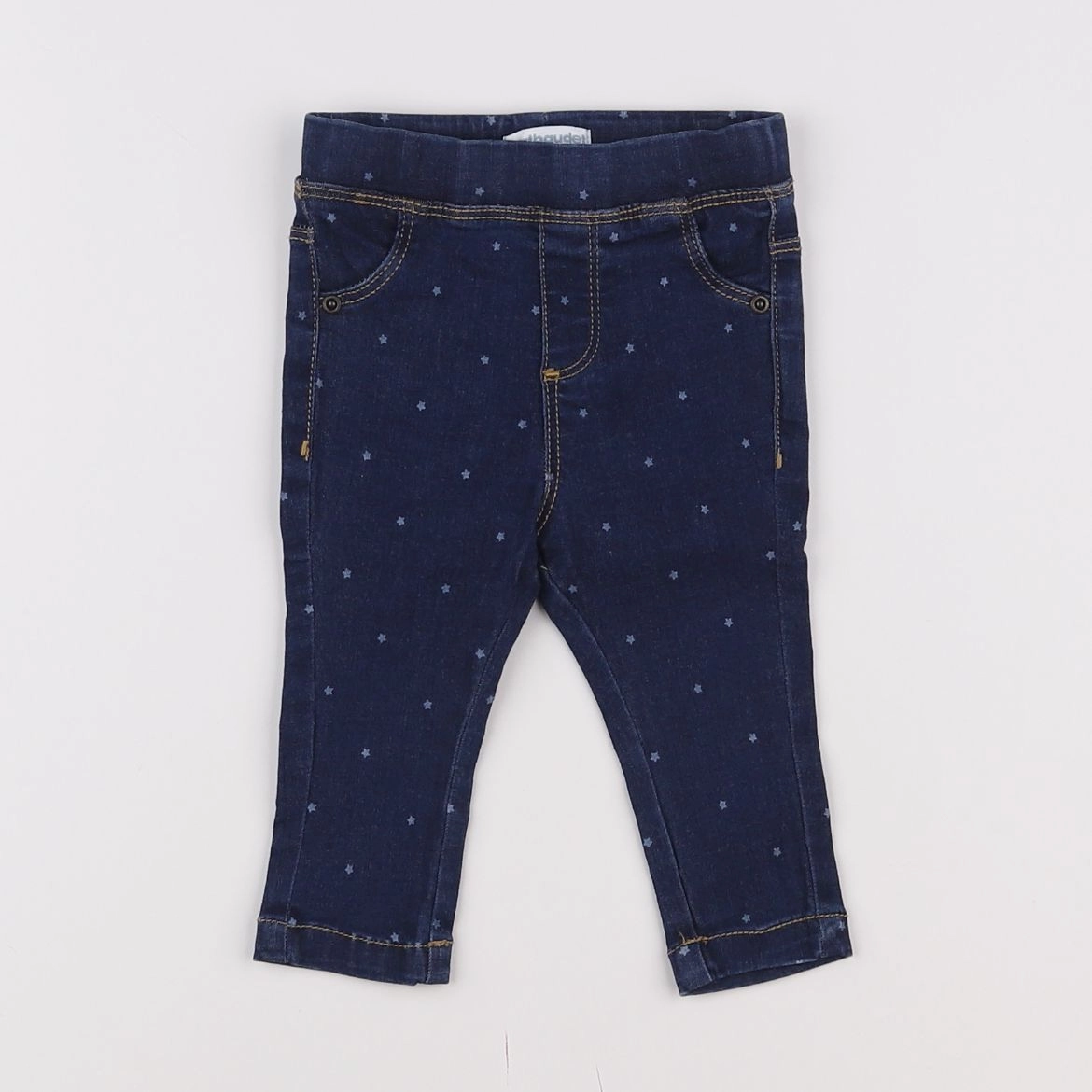 Vertbaudet - jegging bleu - 6 mois