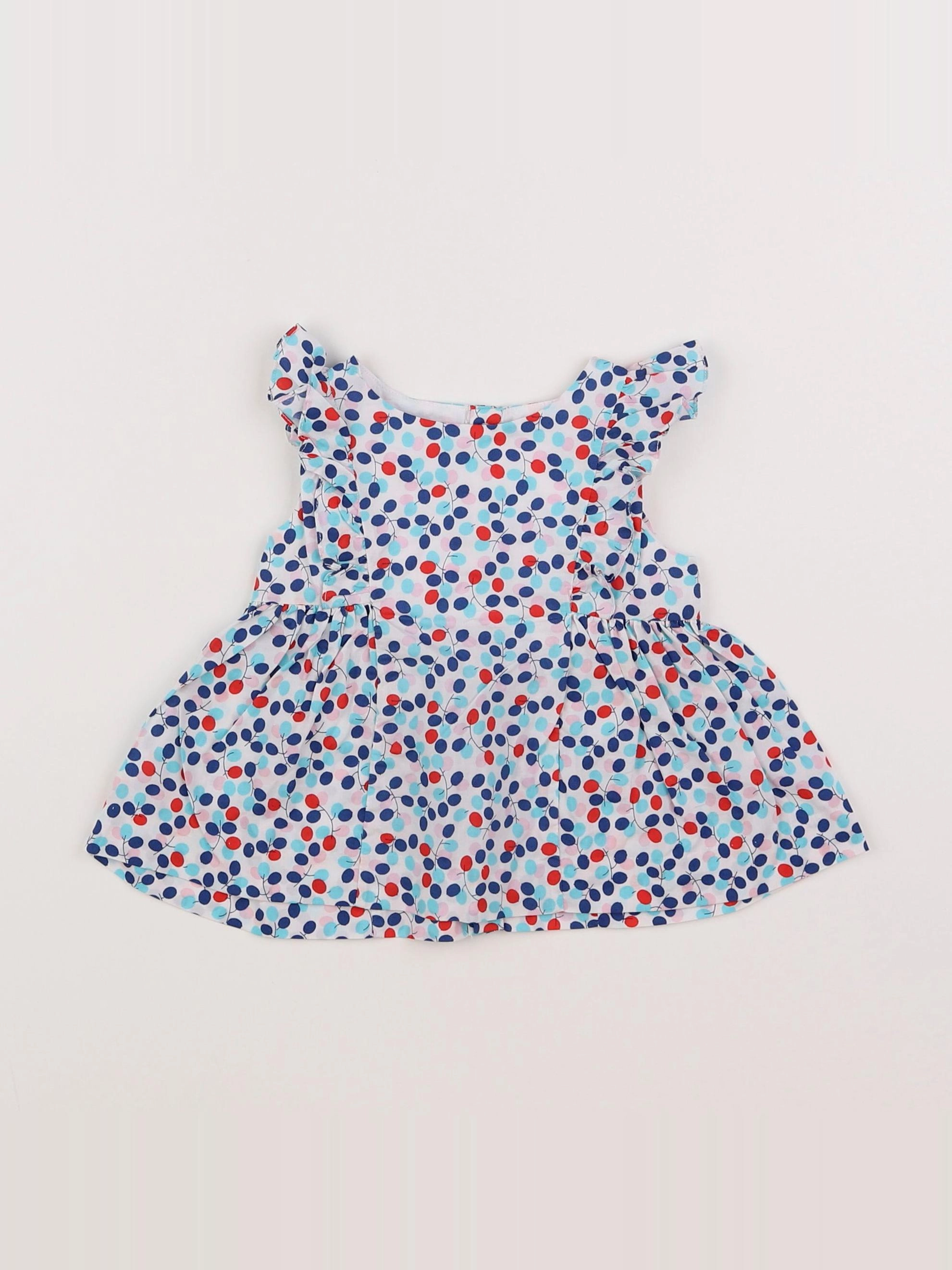 Jacadi - blouse liberty multicolore - 12 mois