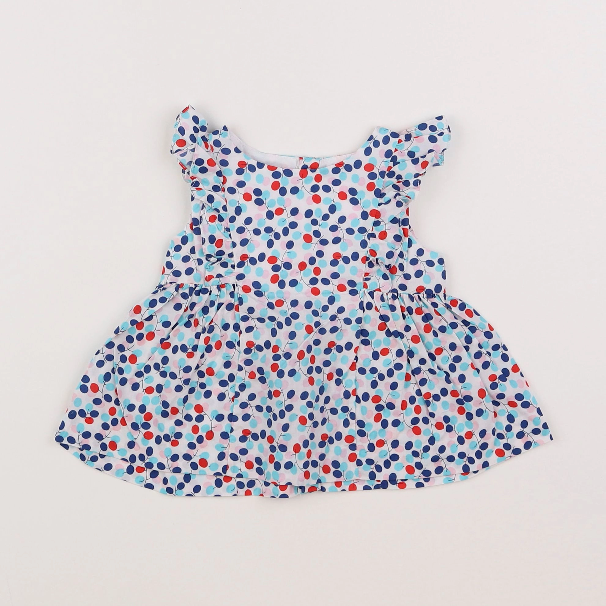 Jacadi - blouse liberty multicolore - 12 mois