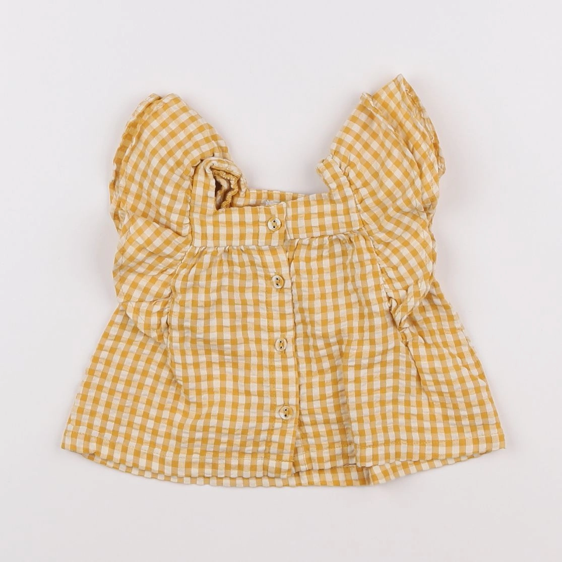 Vertbaudet - blouse jaune - 3 mois