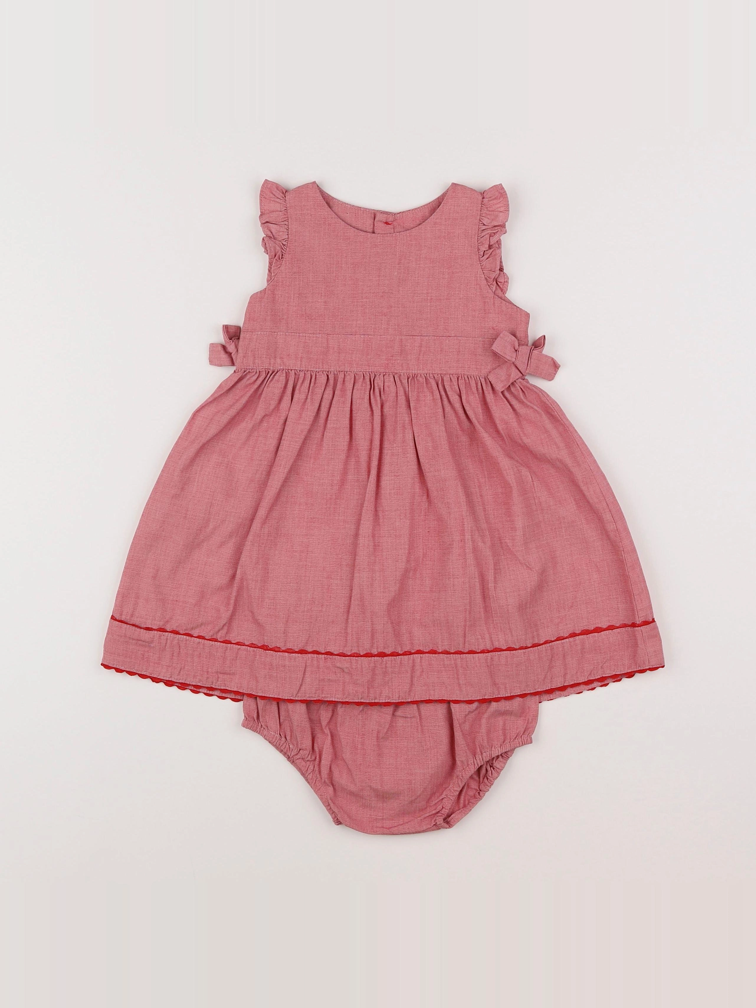 Jacadi - robe rouge - 12 mois