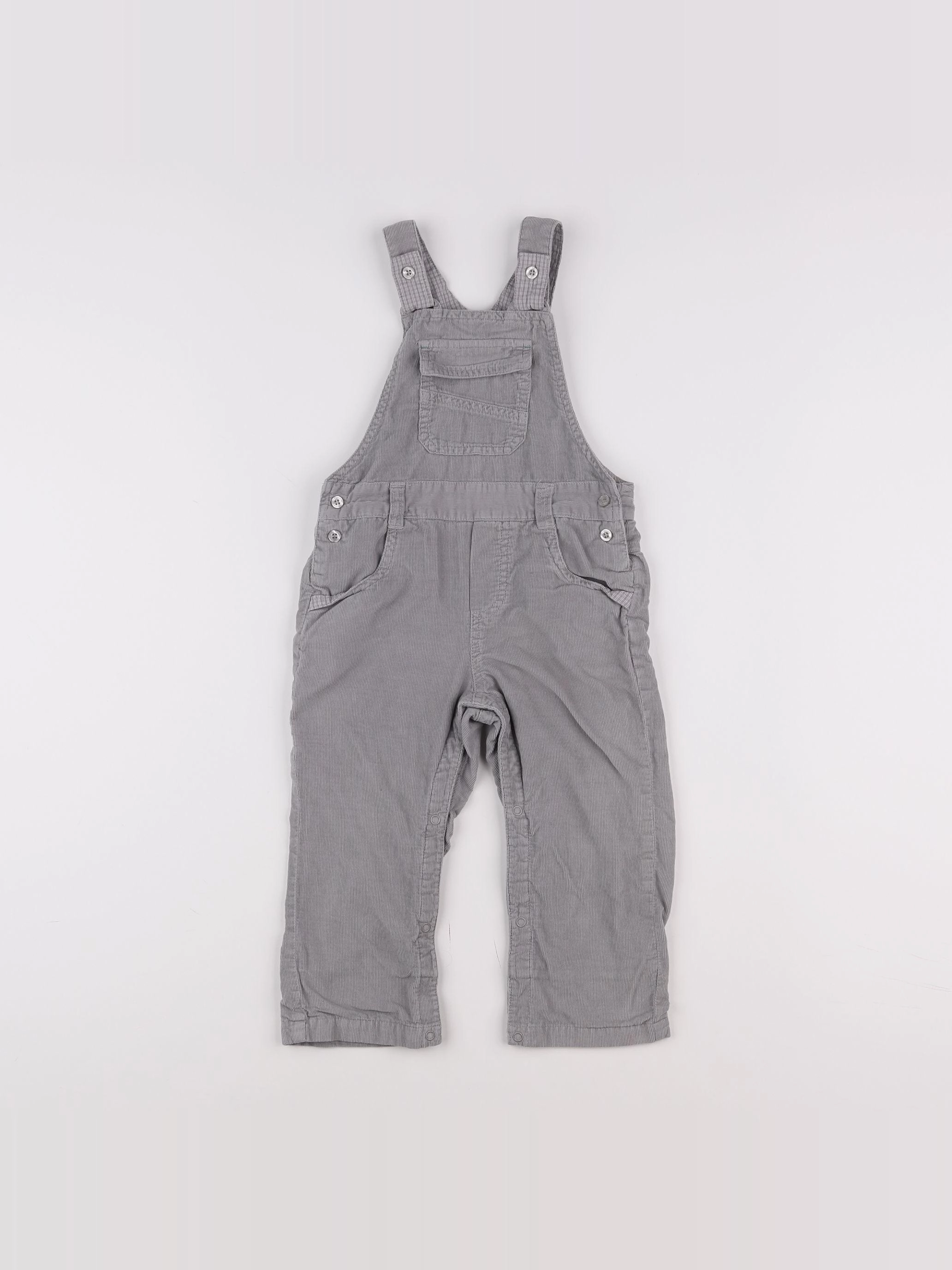 Vertbaudet - combinaison gris - 18 mois