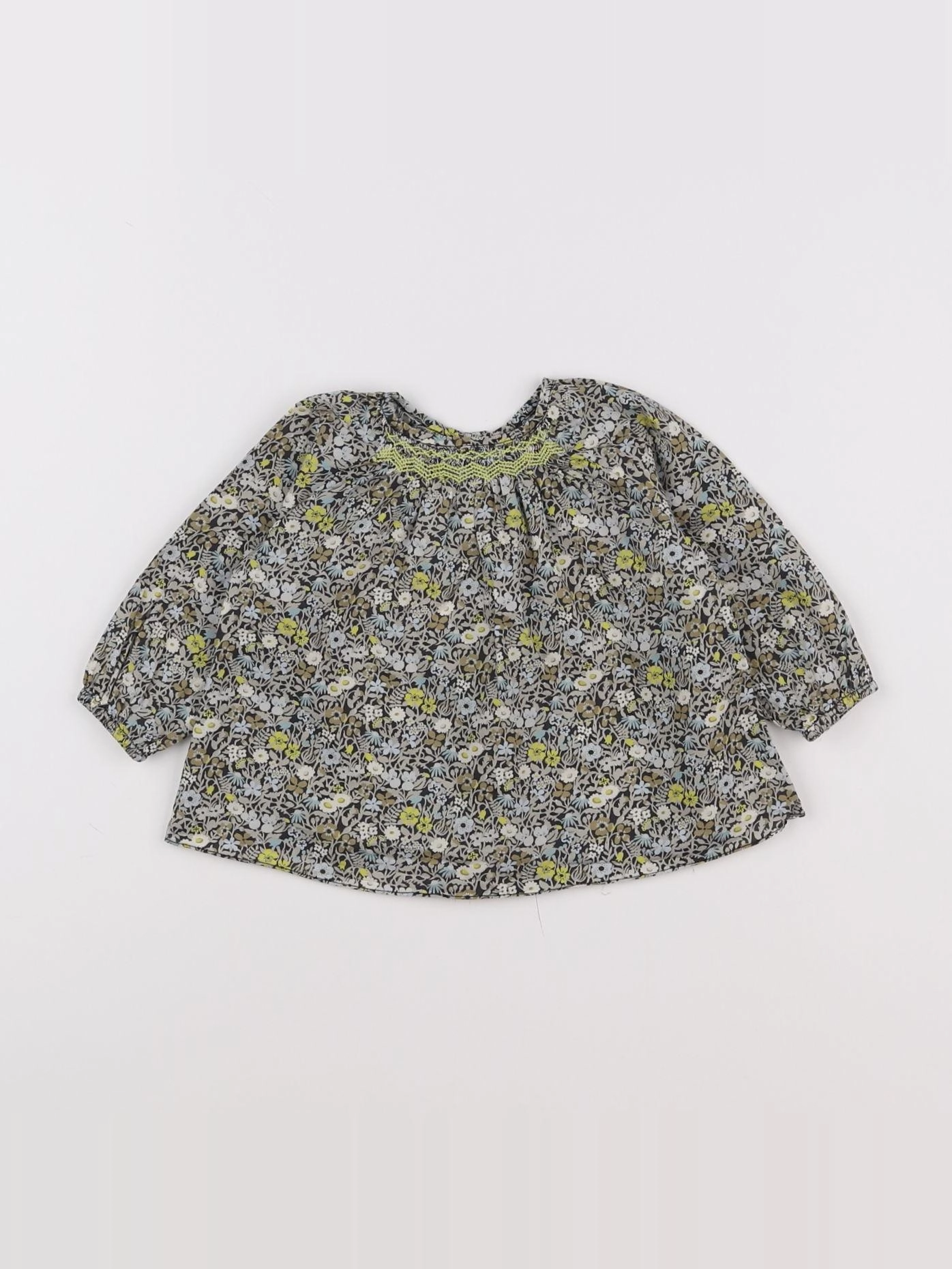 Jacadi - blouse liberty multicolore - 6 mois