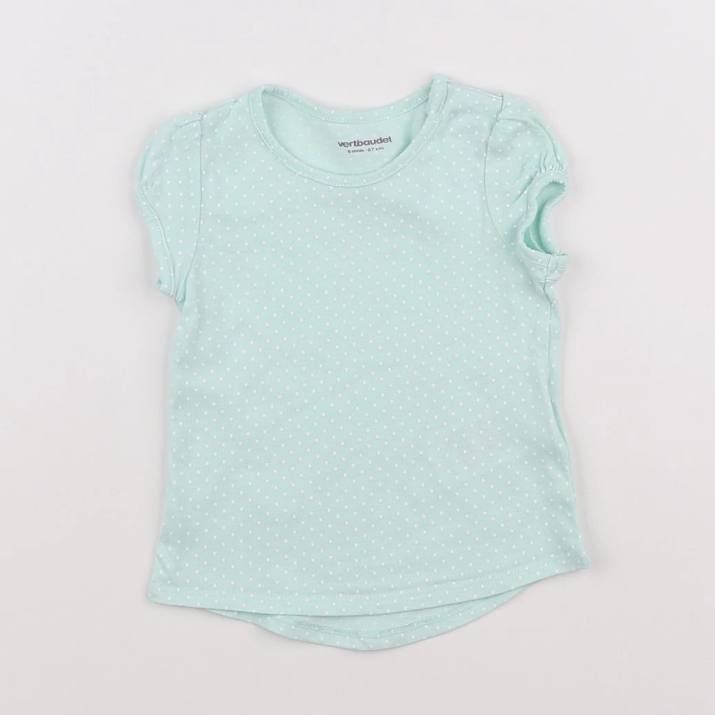 Vertbaudet - tee-shirt bleu - 9 mois
