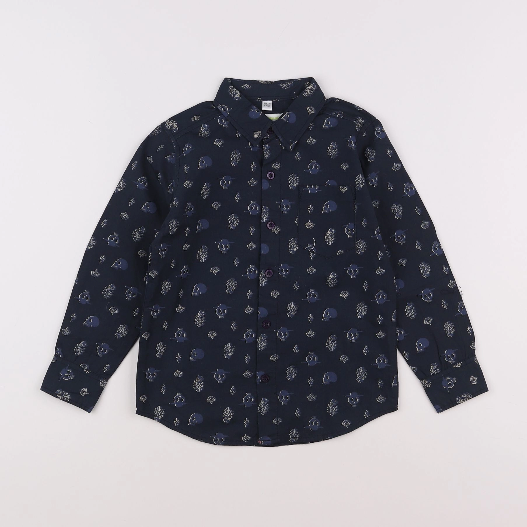 Vertbaudet - chemise bleu - 6 ans