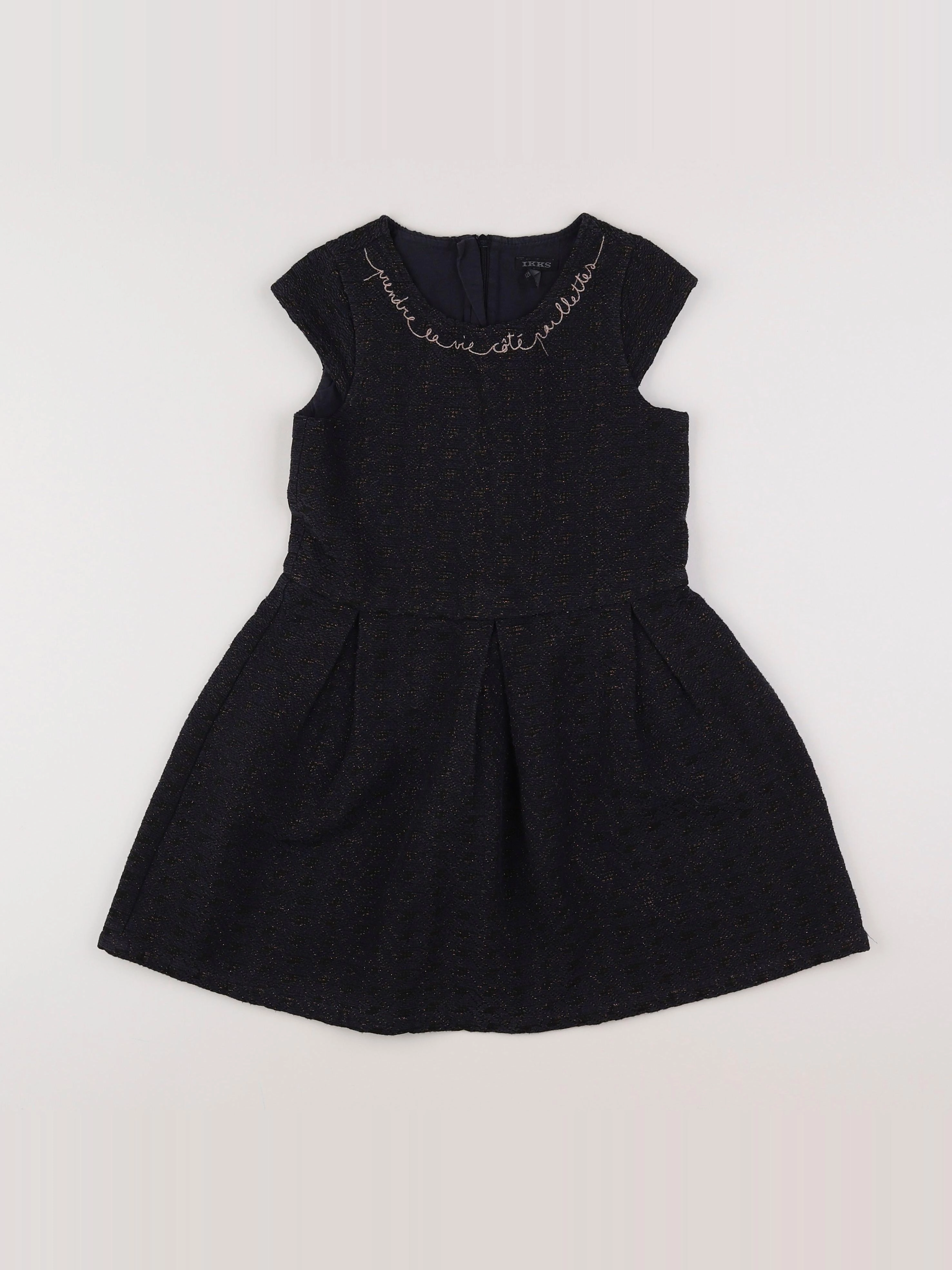 IKKS - robe noir - 8 ans