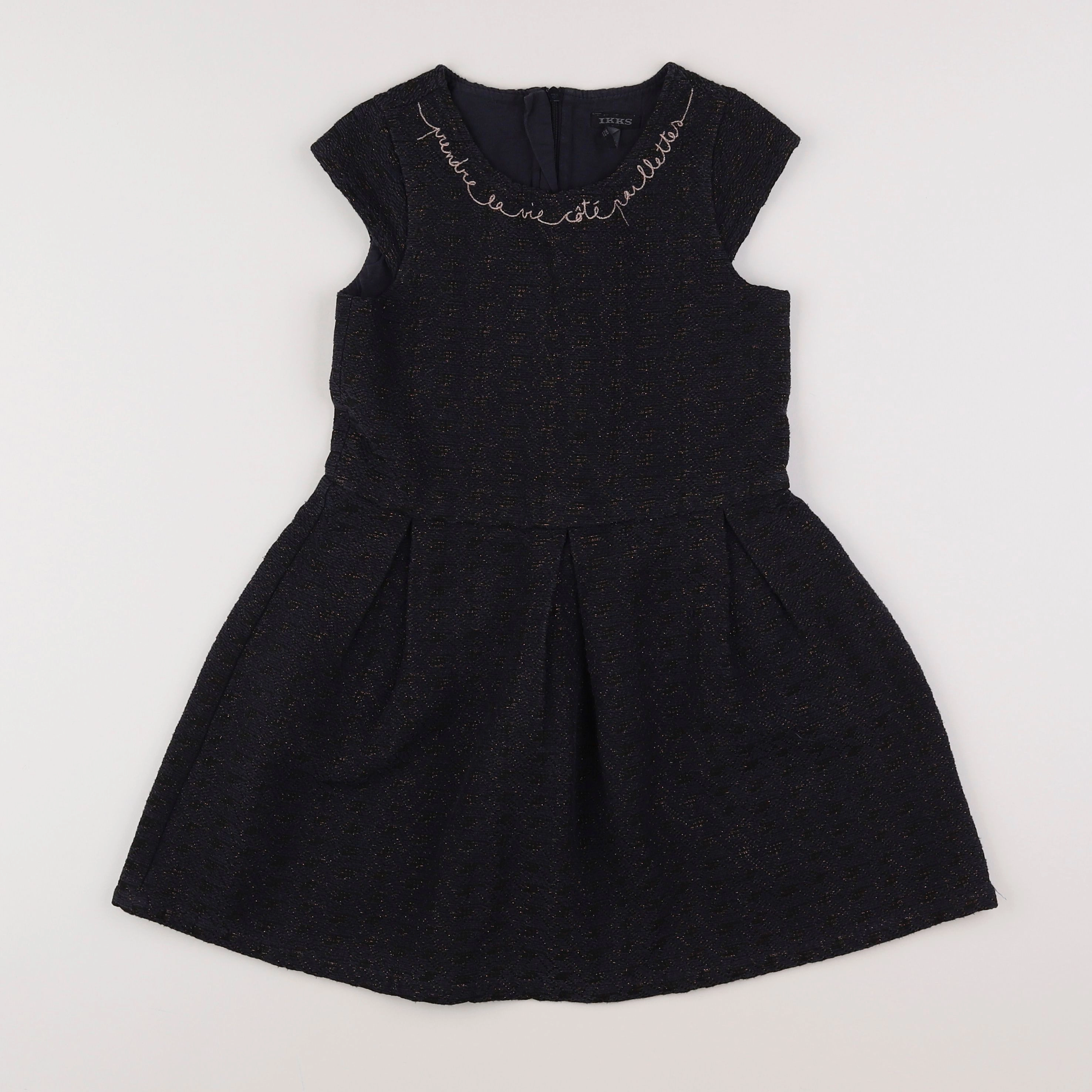 IKKS - robe noir - 8 ans
