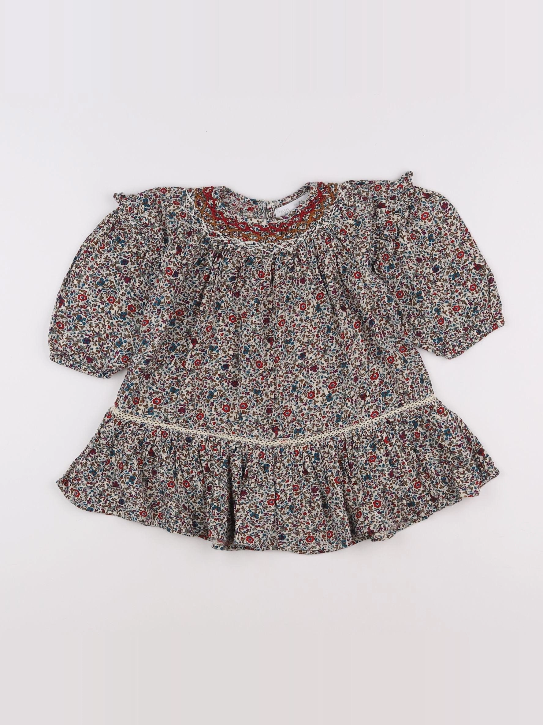 Zara - robe multicolore - 2/3 ans
