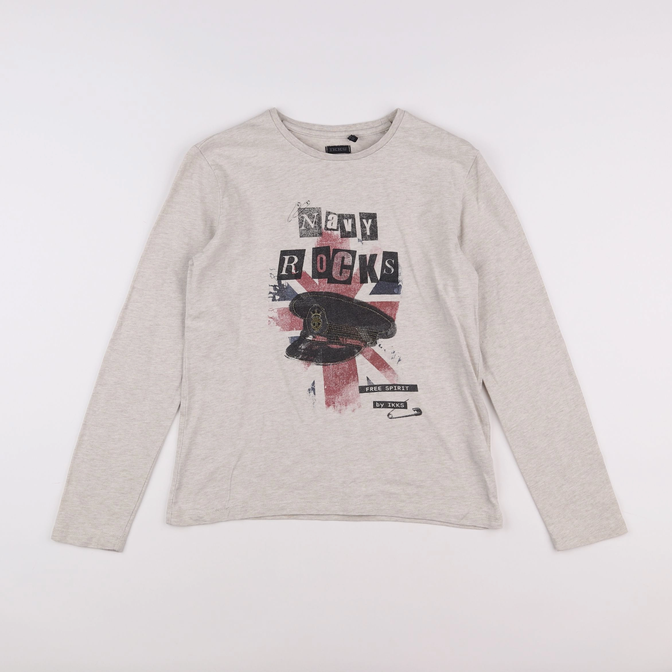 IKKS - tee-shirt beige - 12 ans