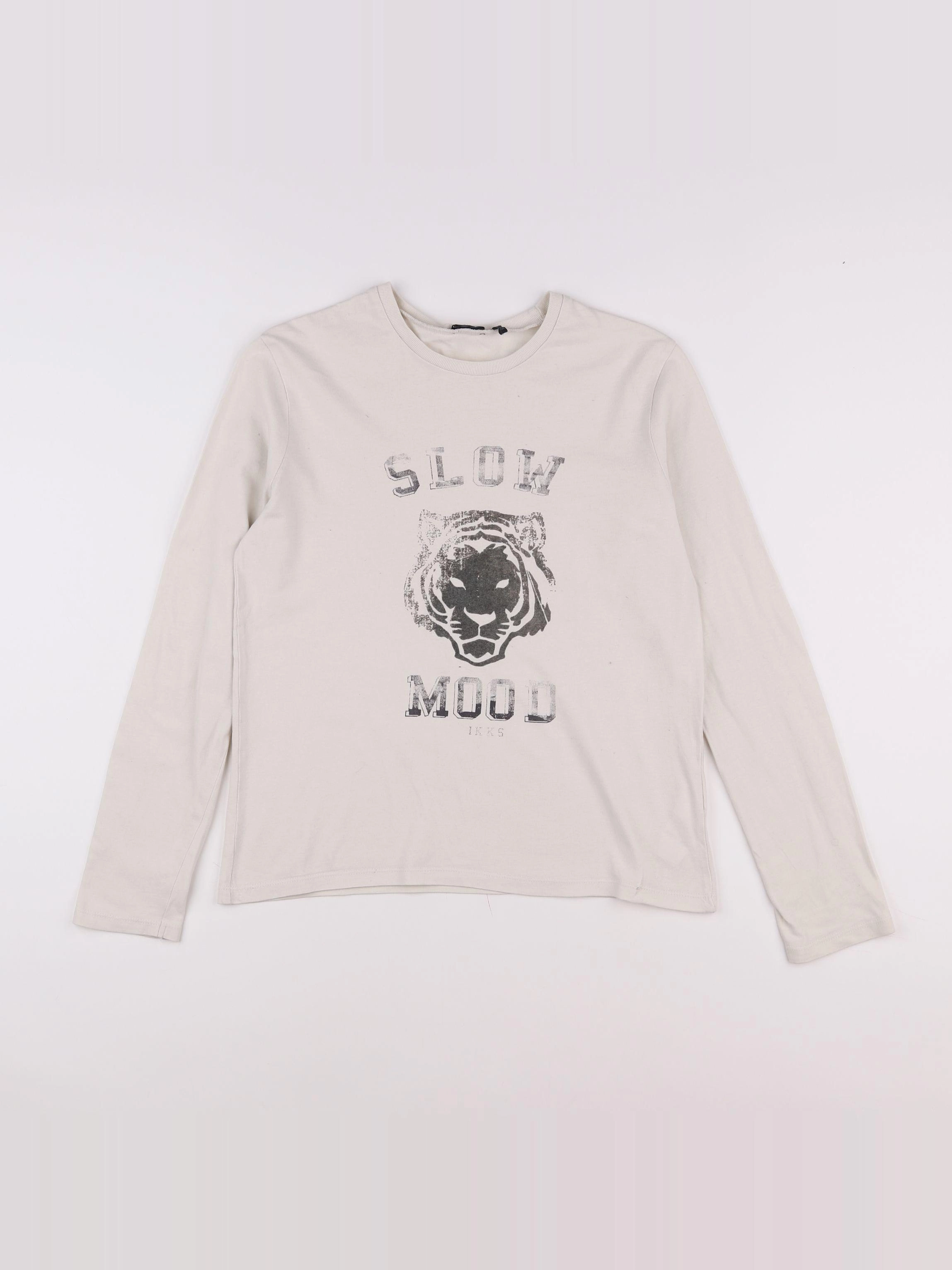 IKKS - tee-shirt beige - 12 ans