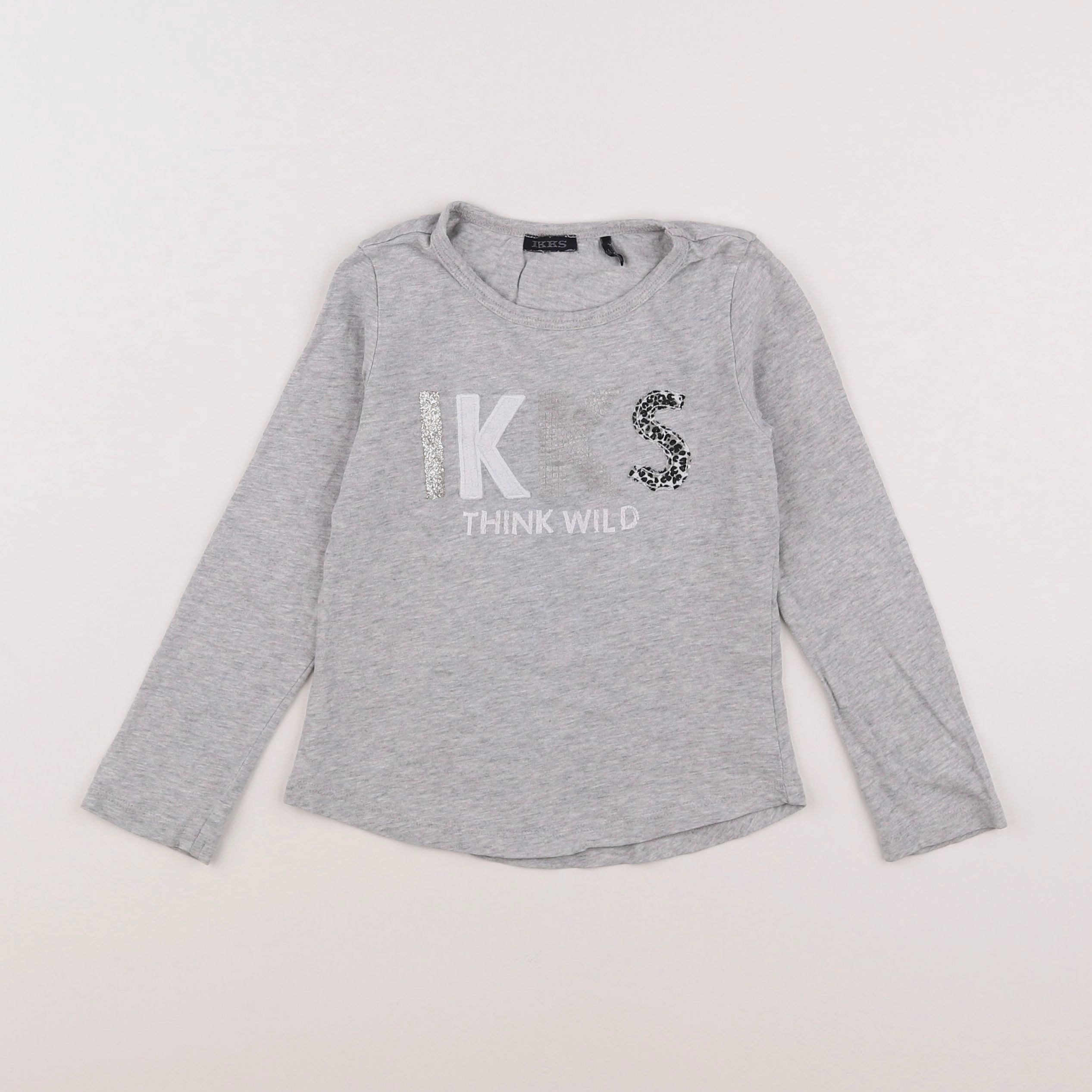 IKKS - tee-shirt gris - 4 ans