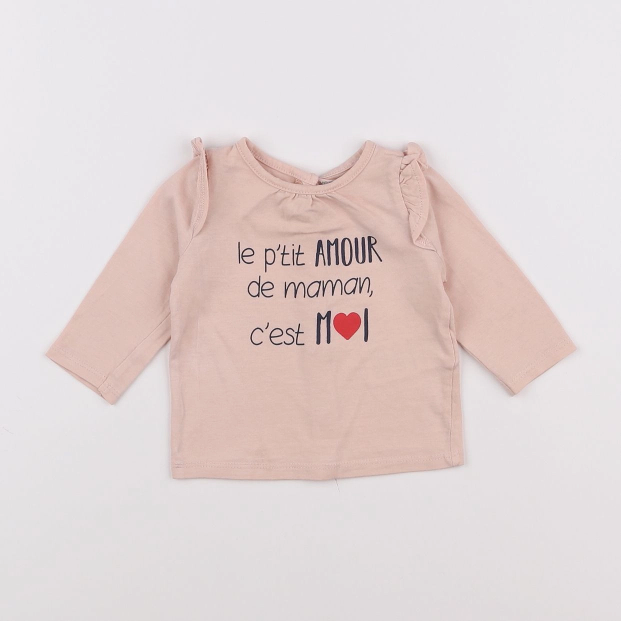 Vertbaudet - tee-shirt rose - 3 mois