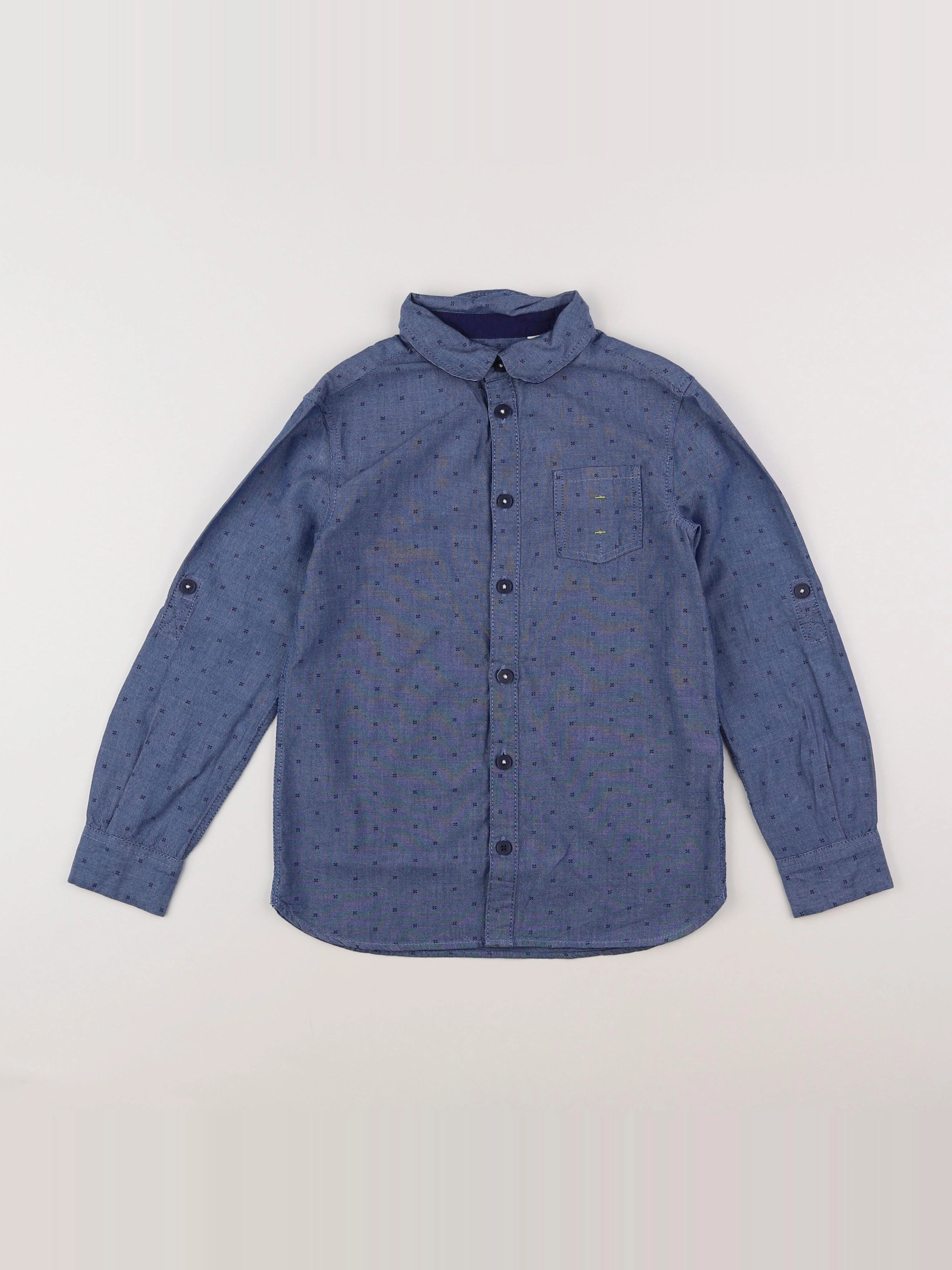 Okaidi - chemise bleu - 8 ans