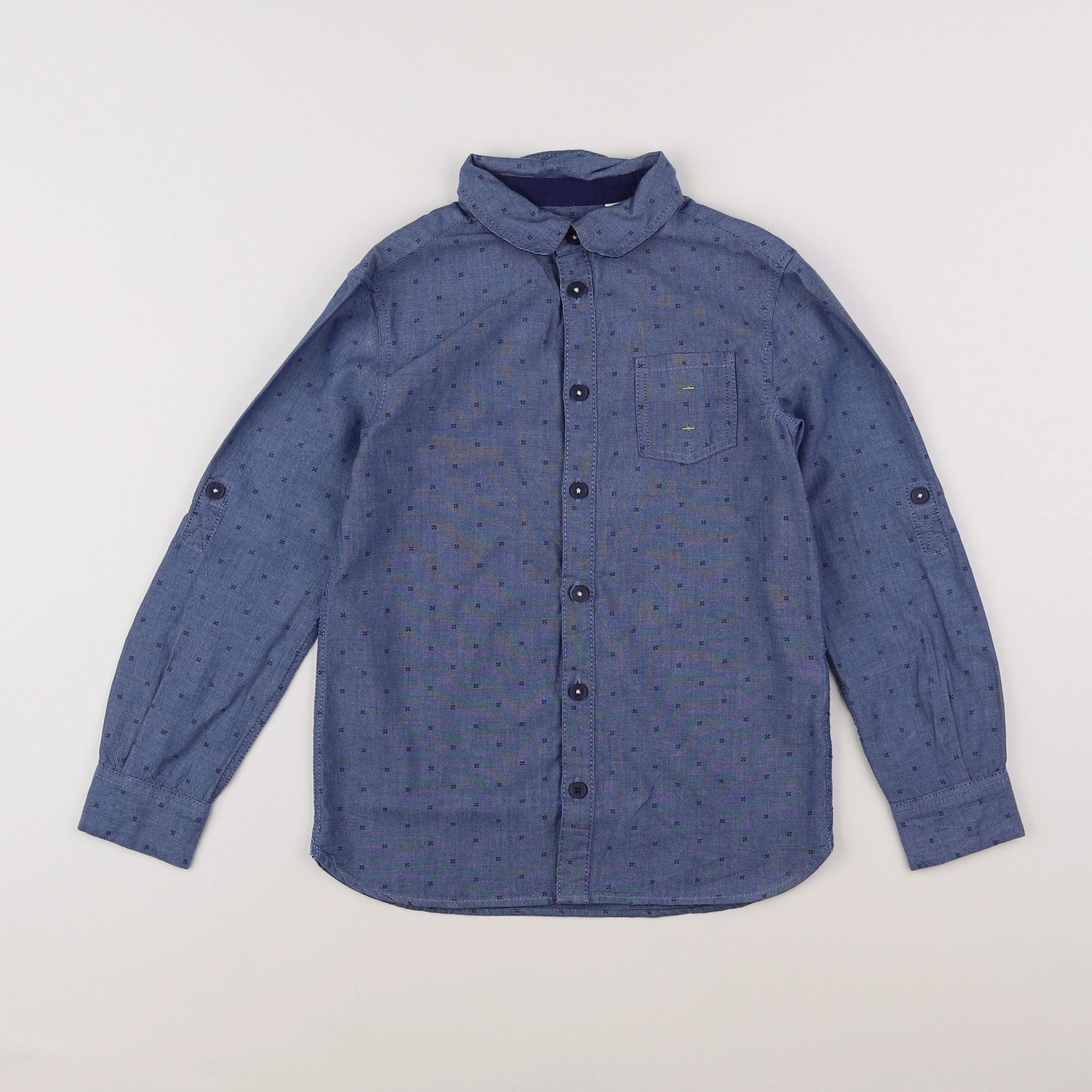 Okaidi - chemise bleu - 8 ans