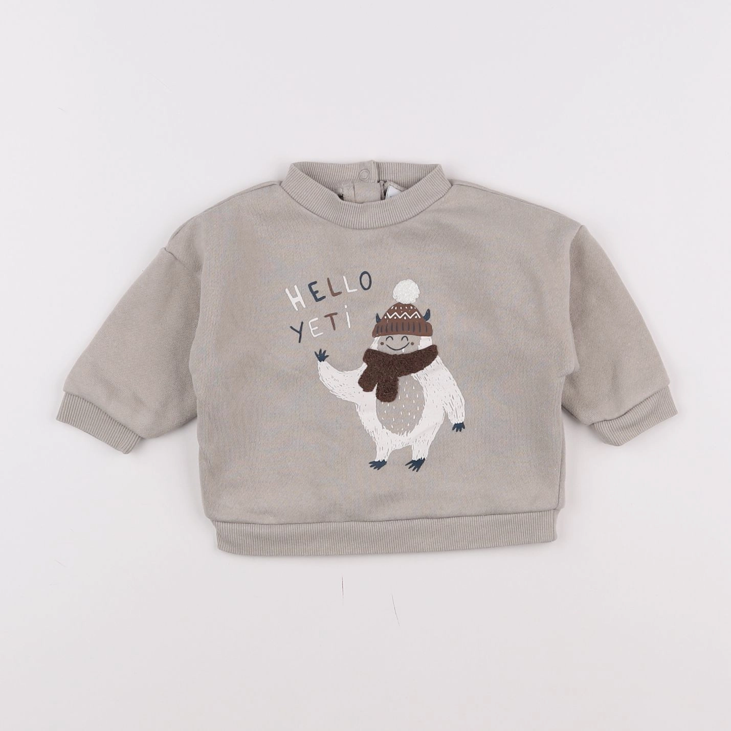 Vertbaudet - sweat gris - 6 mois