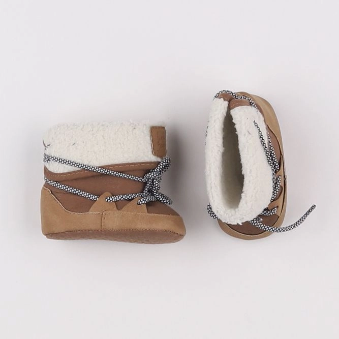 Vertbaudet - chaussons marron - pointure 17