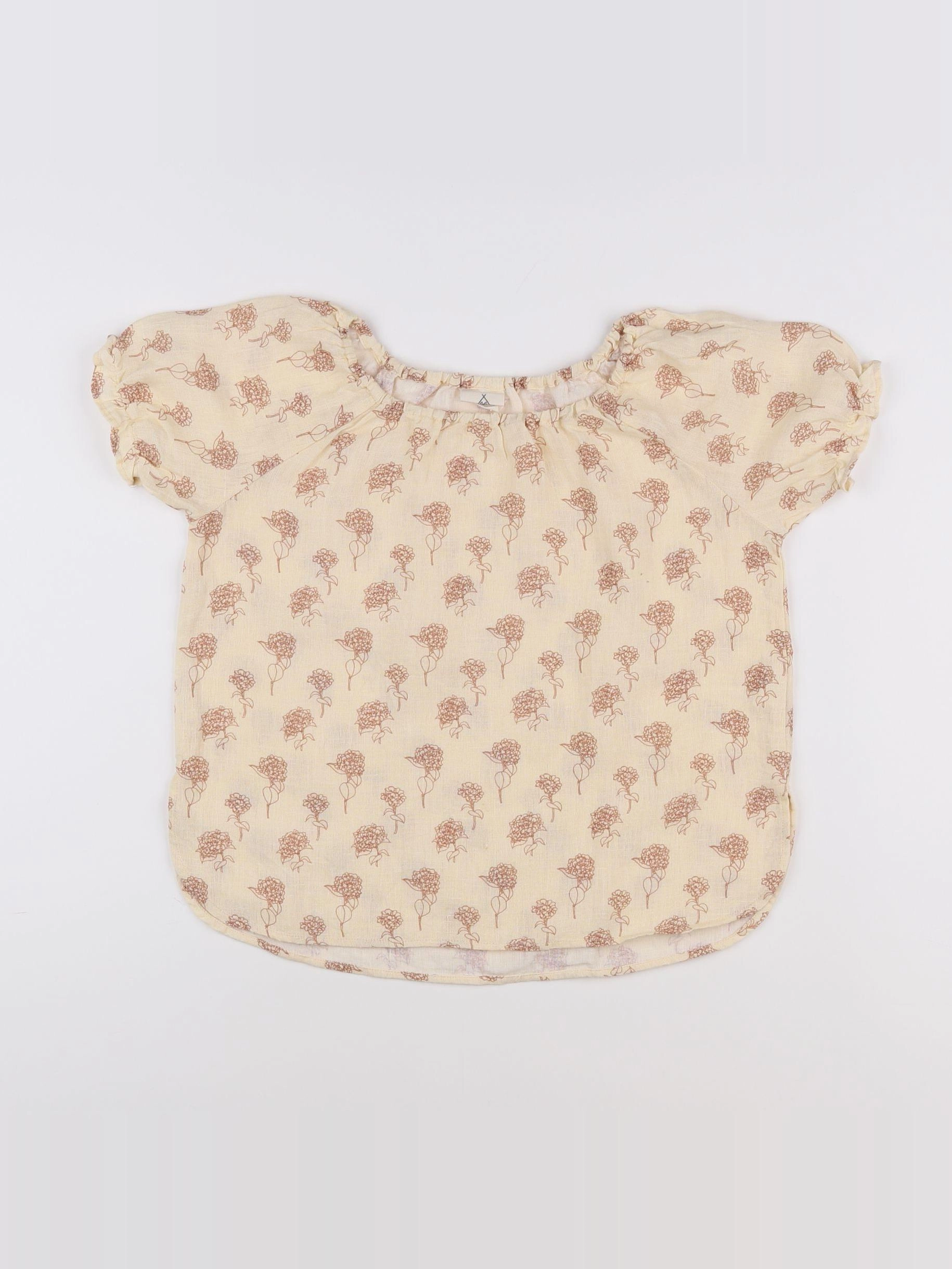 Lililotte - blouse marron, beige - 10 ans