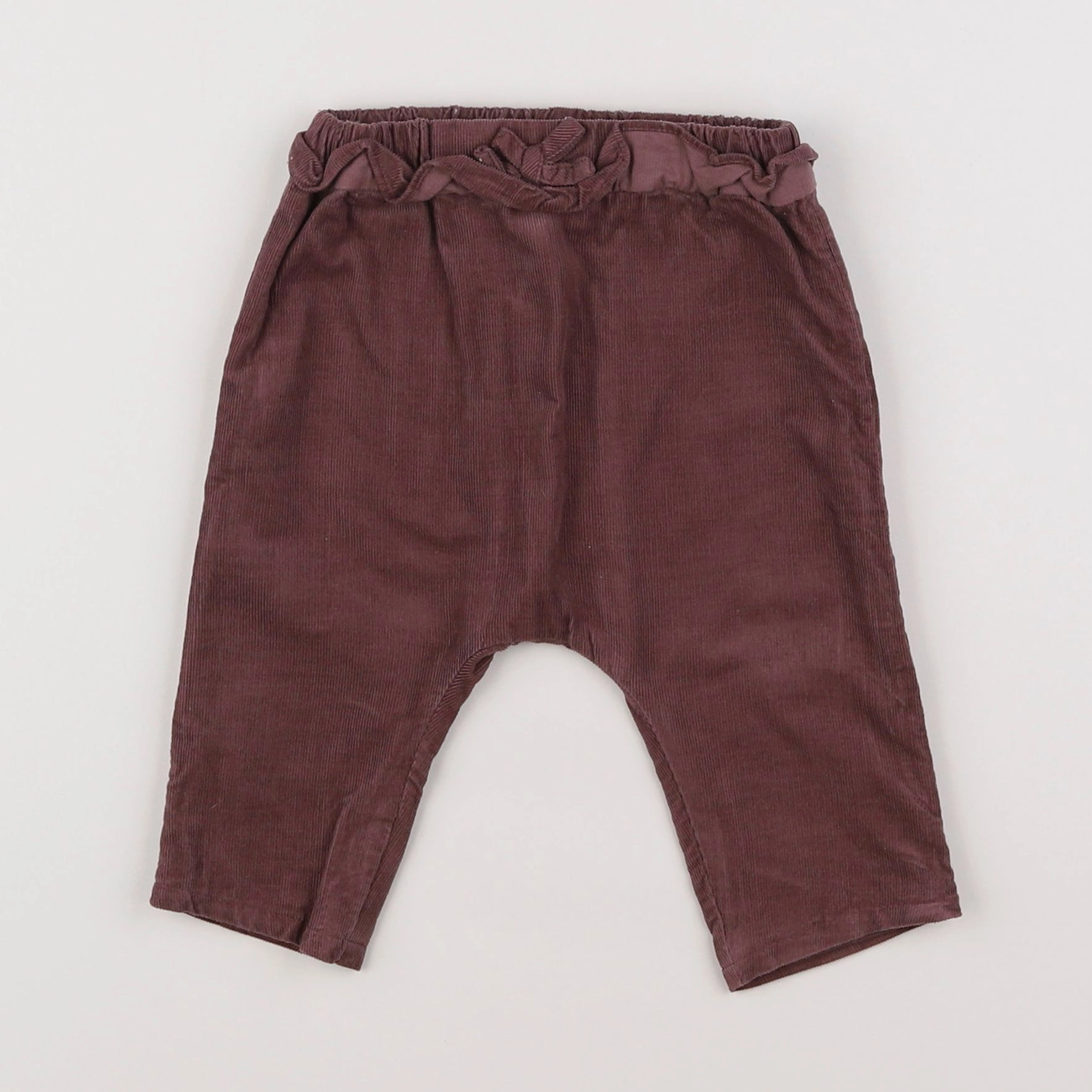 Vertbaudet - sarouel violet - 6 mois