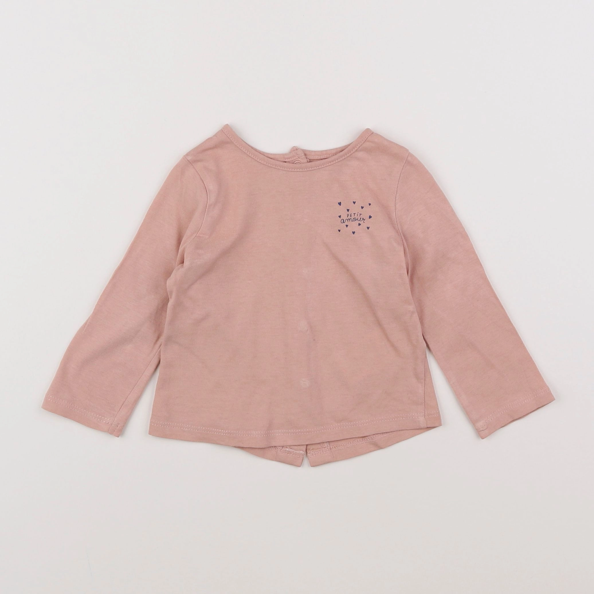 Vertbaudet - tee-shirt rose - 3 mois