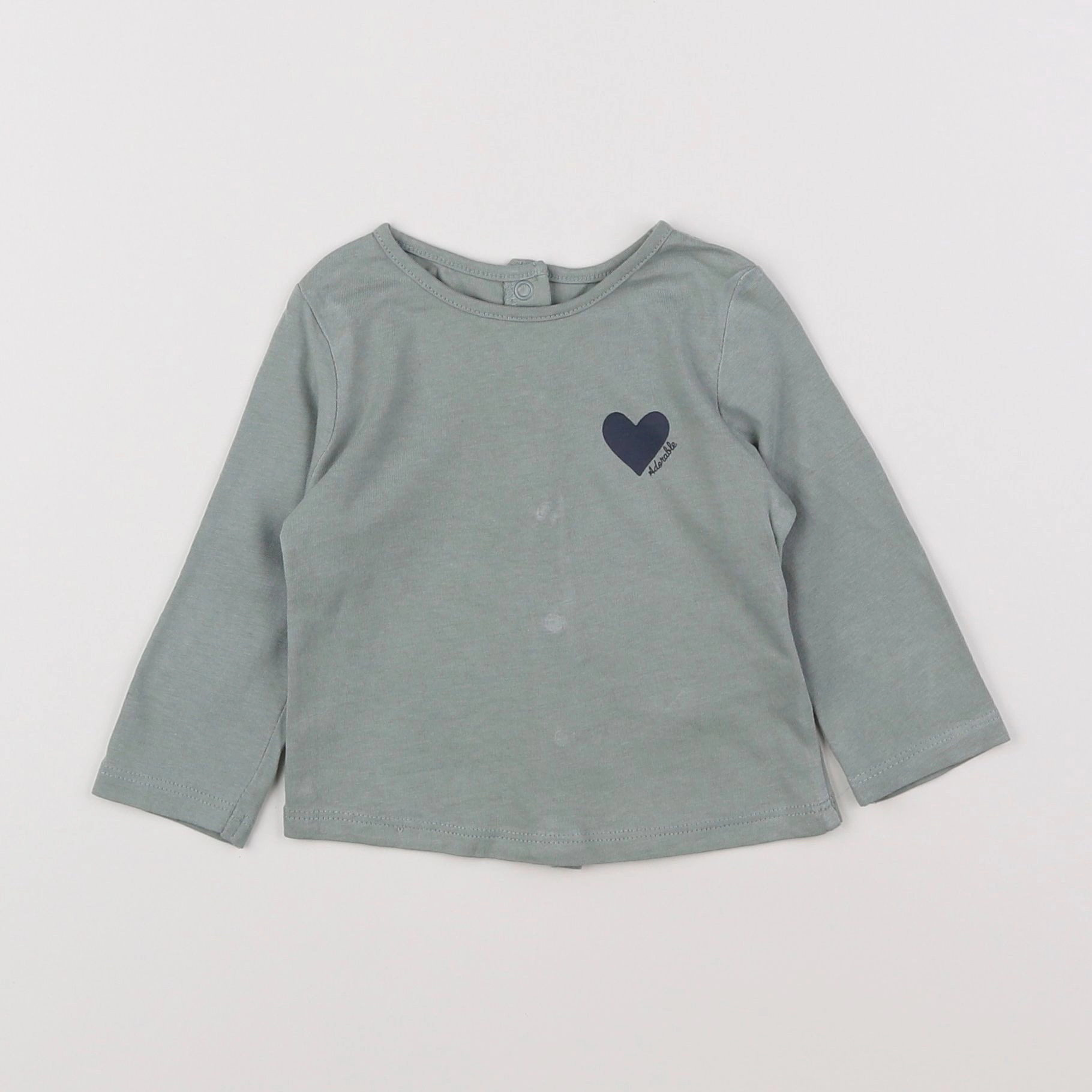 Vertbaudet - tee-shirt vert - 6 mois