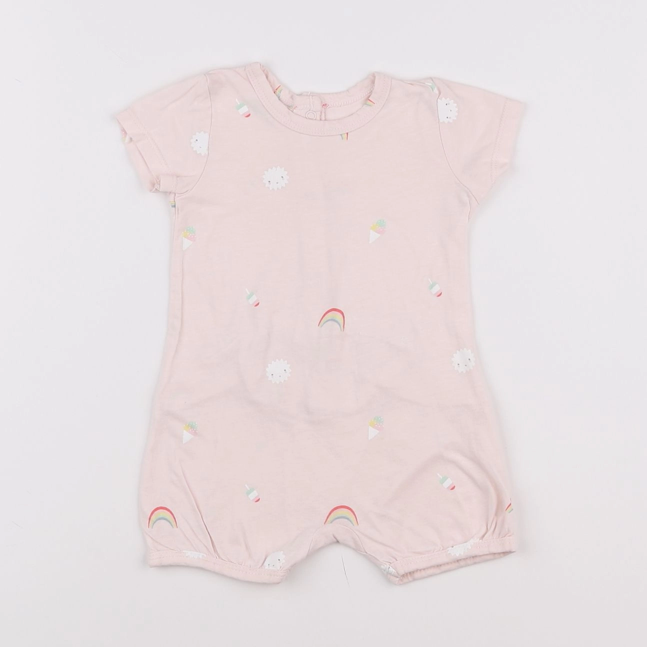 Vertbaudet - pyjama coton rose - 6 mois