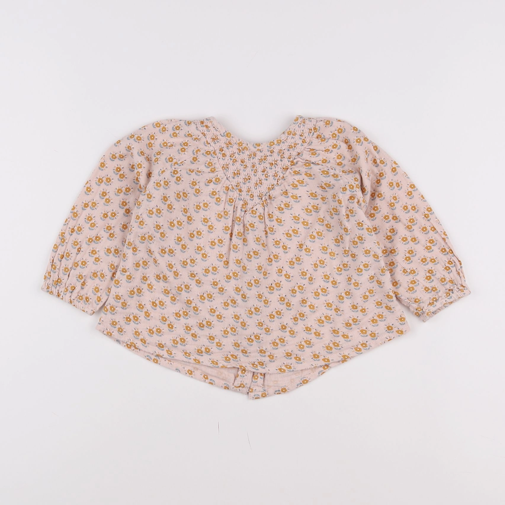 Vertbaudet - blouse rose, jaune - 2 ans