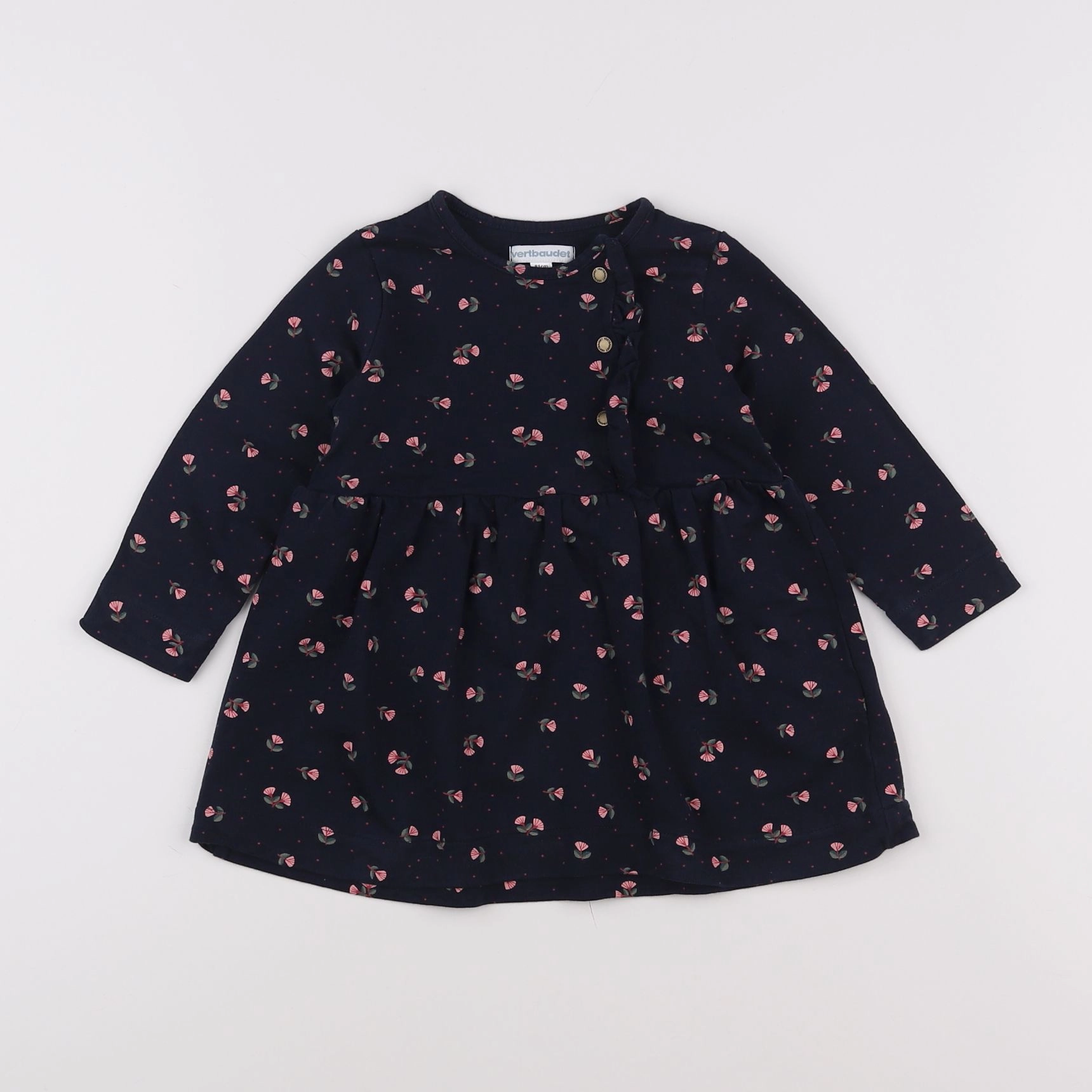Vertbaudet - robe bleu - 18 mois