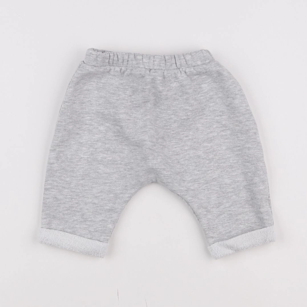 Vertbaudet - jogging gris - 3 mois