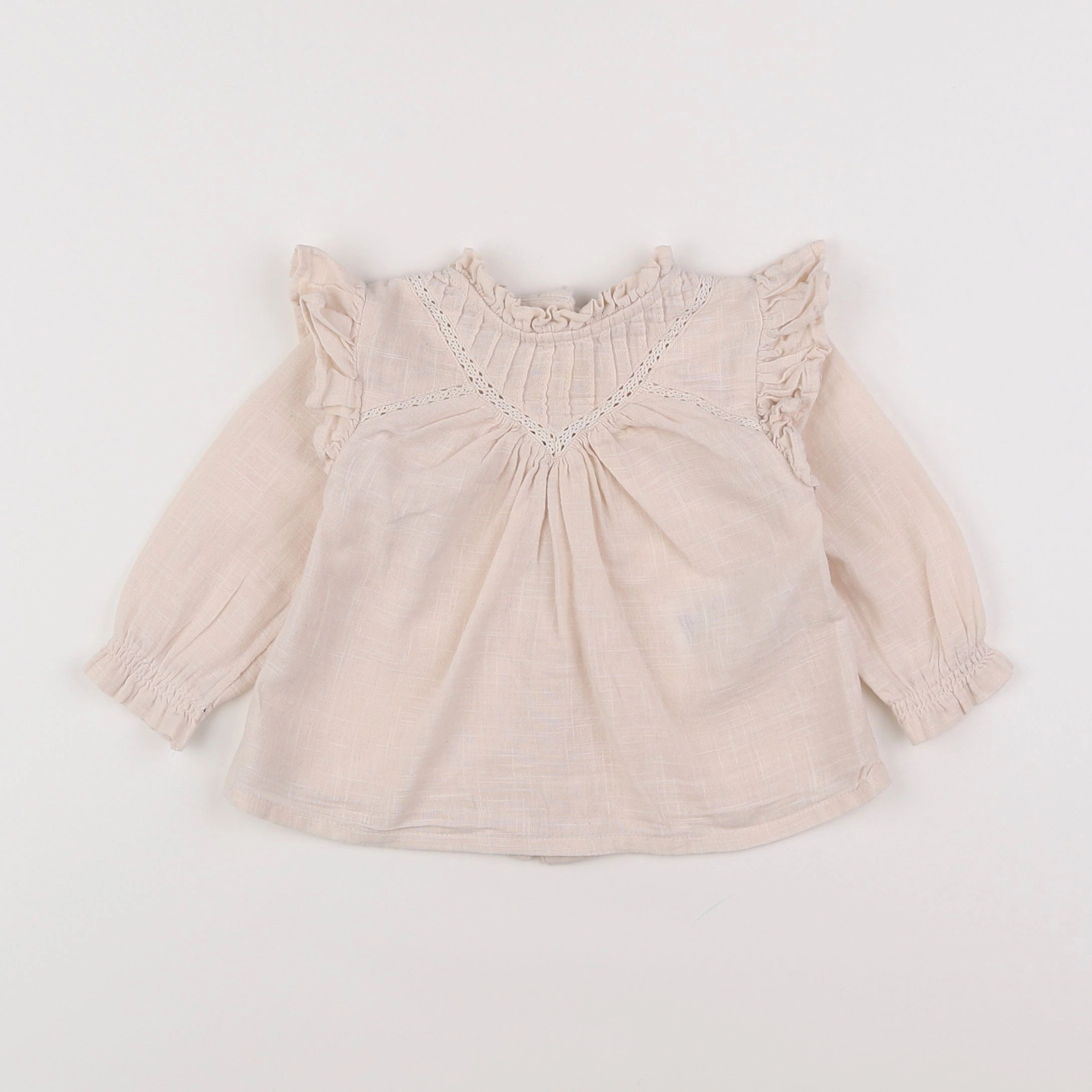 Vertbaudet - blouse beige - 6 mois