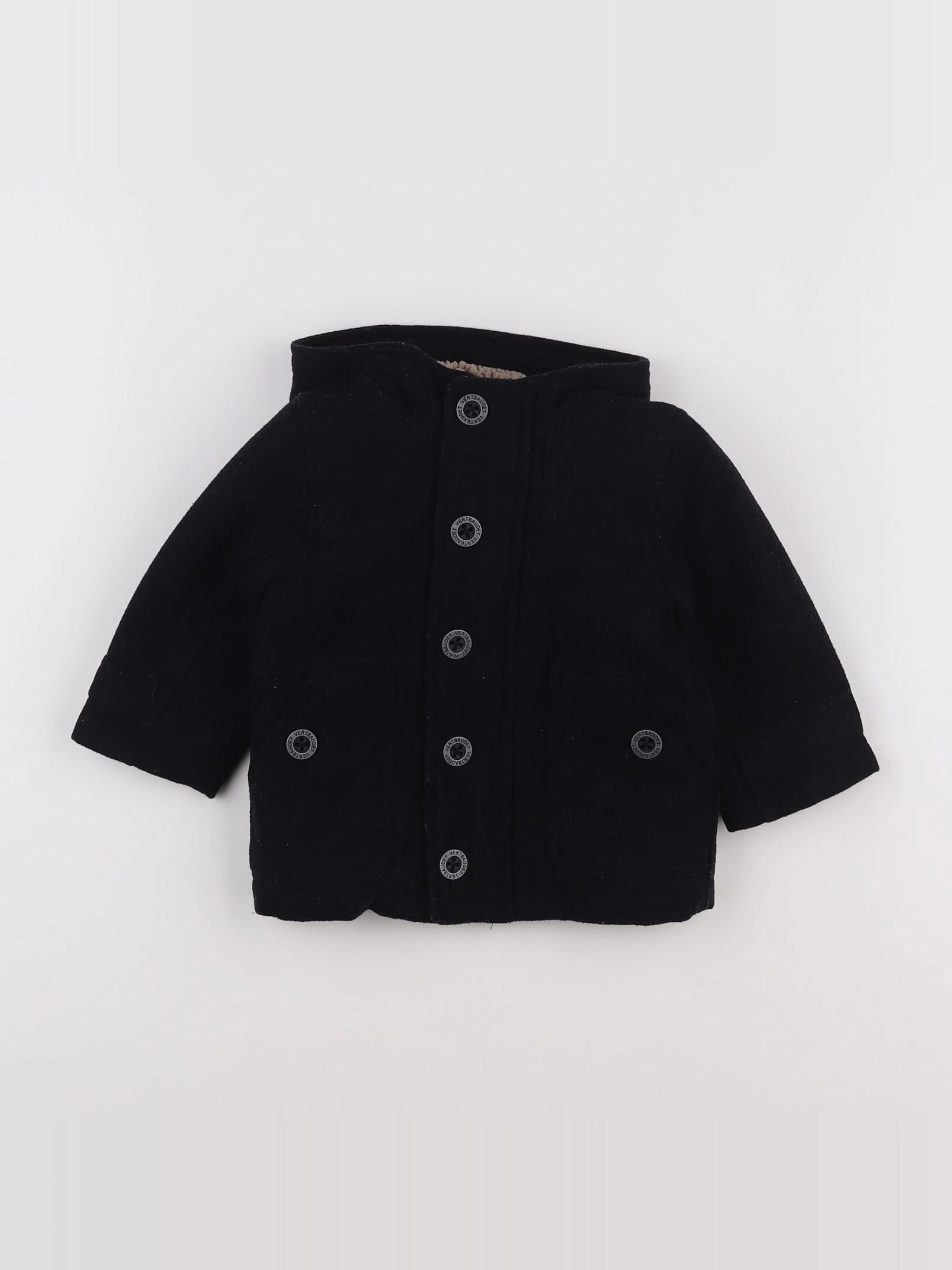 Vertbaudet - manteau bleu - 12 mois