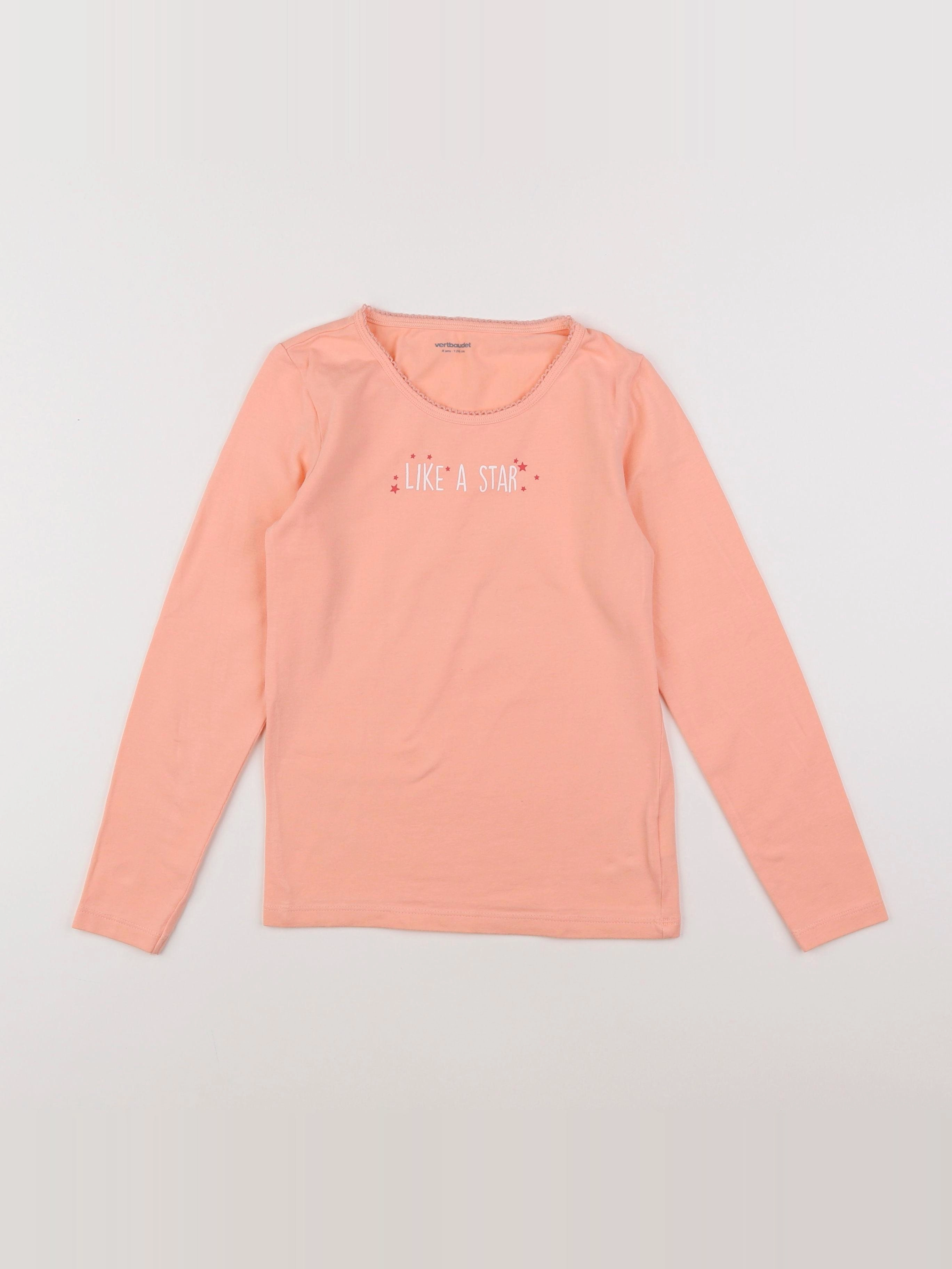 Vertbaudet - tee-shirt orange - 8 ans