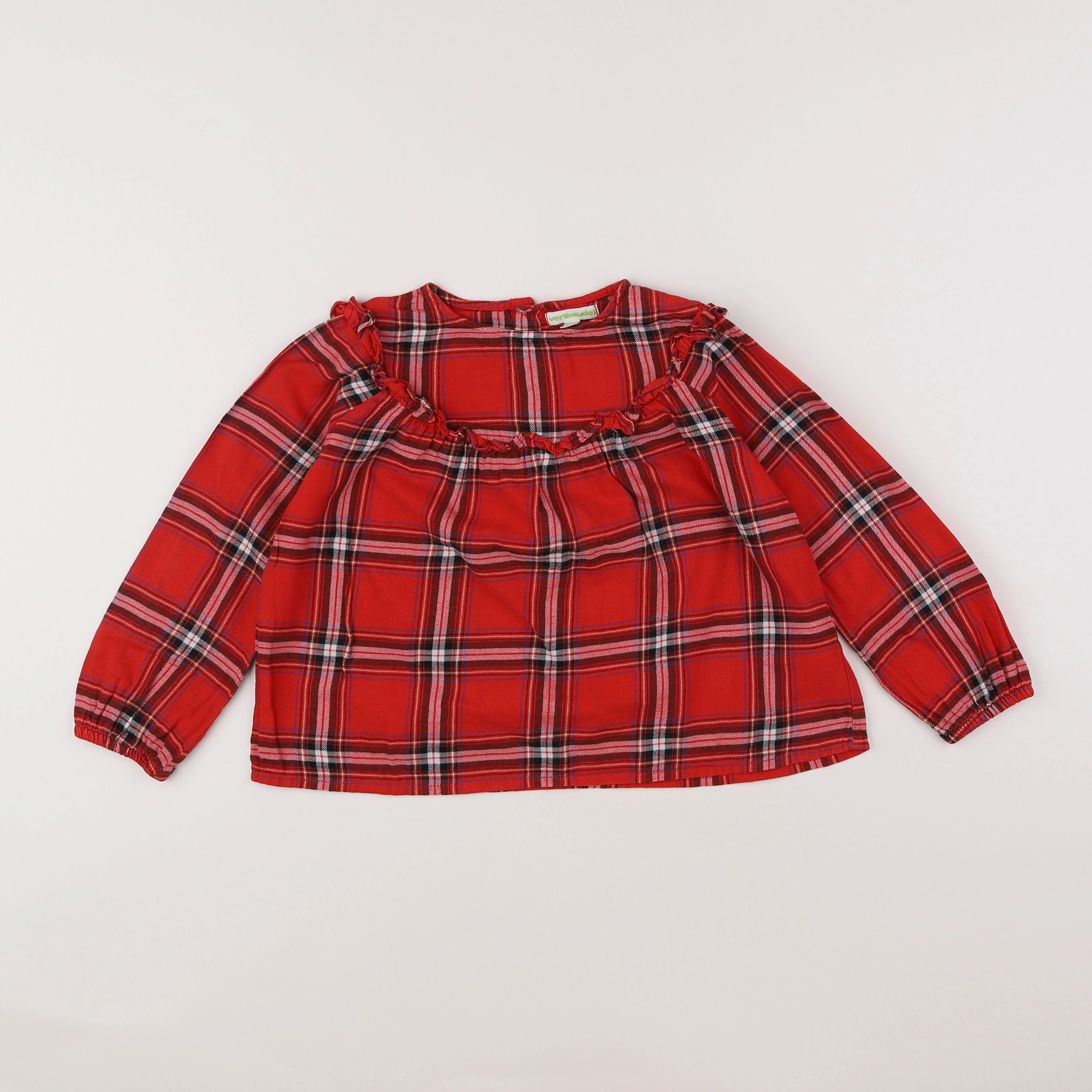 Vertbaudet - blouse rouge - 6 ans