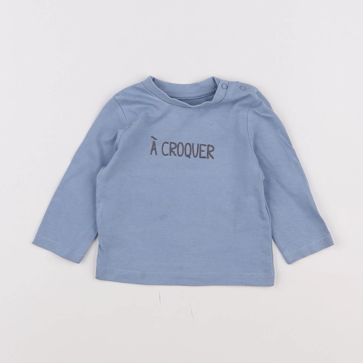 Vertbaudet - tee-shirt bleu - 3 mois